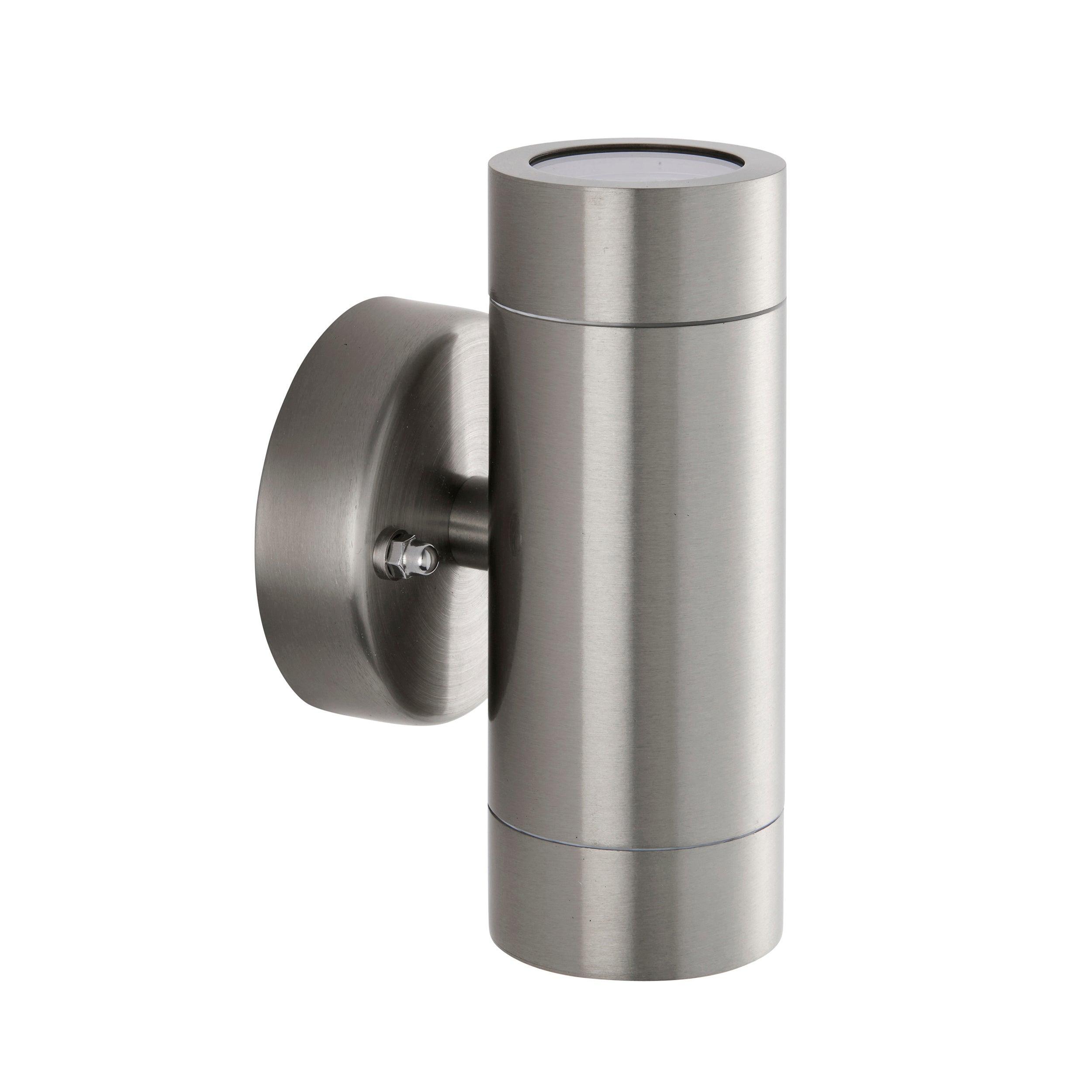 palin 2 light marine grade outdoor up down wall light ip65 7w by saxby lighting, close up image 191