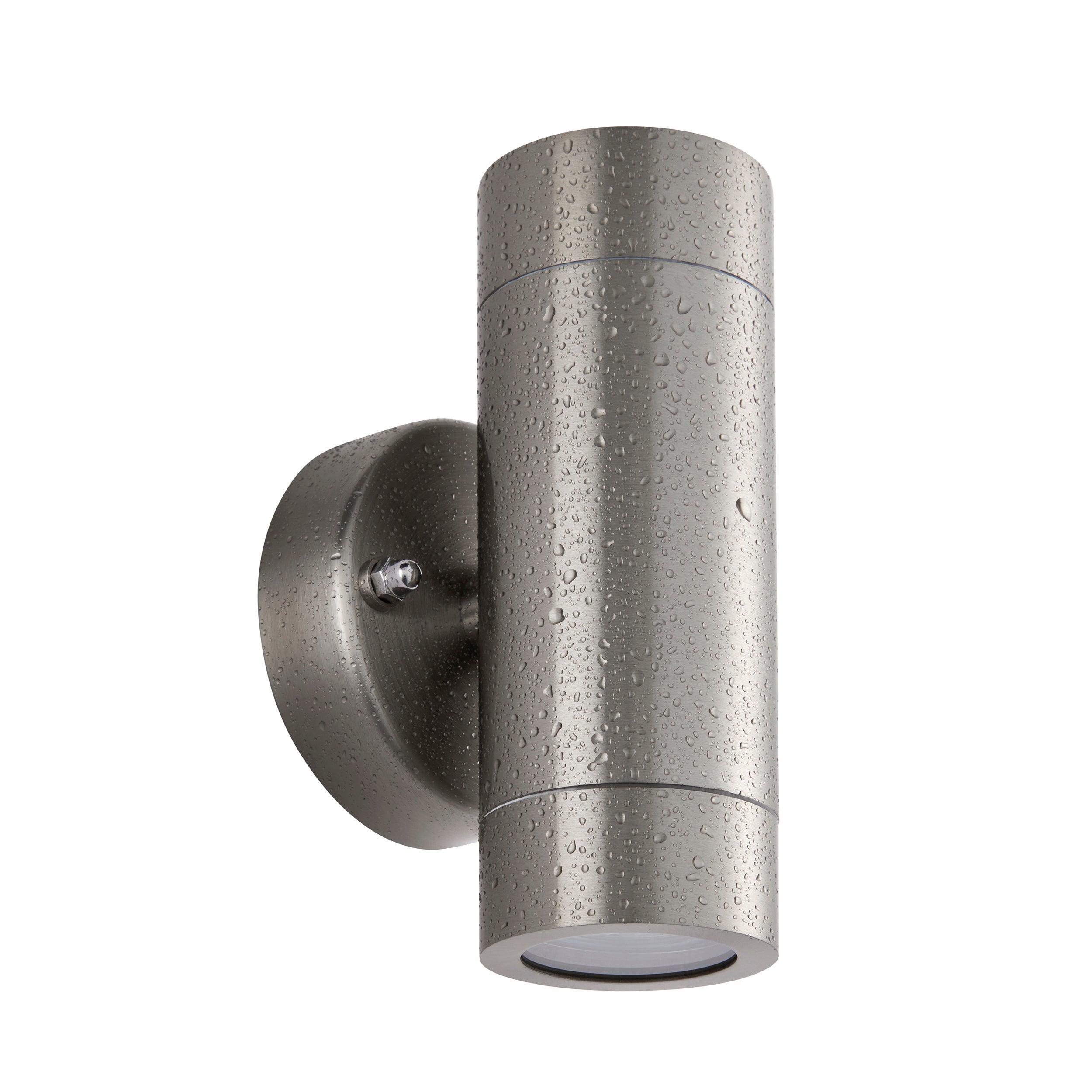 palin 2 light marine grade outdoor up down wall light ip65 7w saxby lighting, close up LED Lamp Image 35