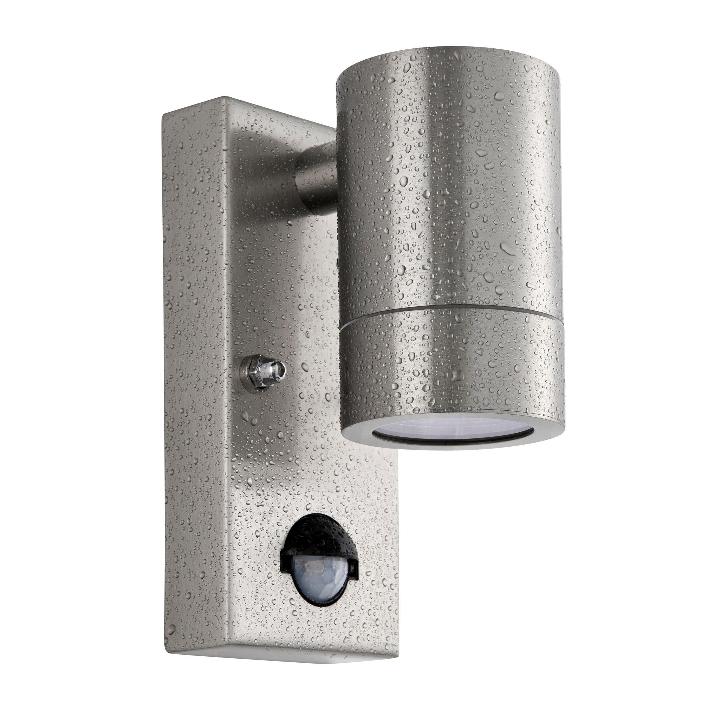 palin pir sensor marine grade outdoor wall light ip65 7w by saxby lighting, close up image 86