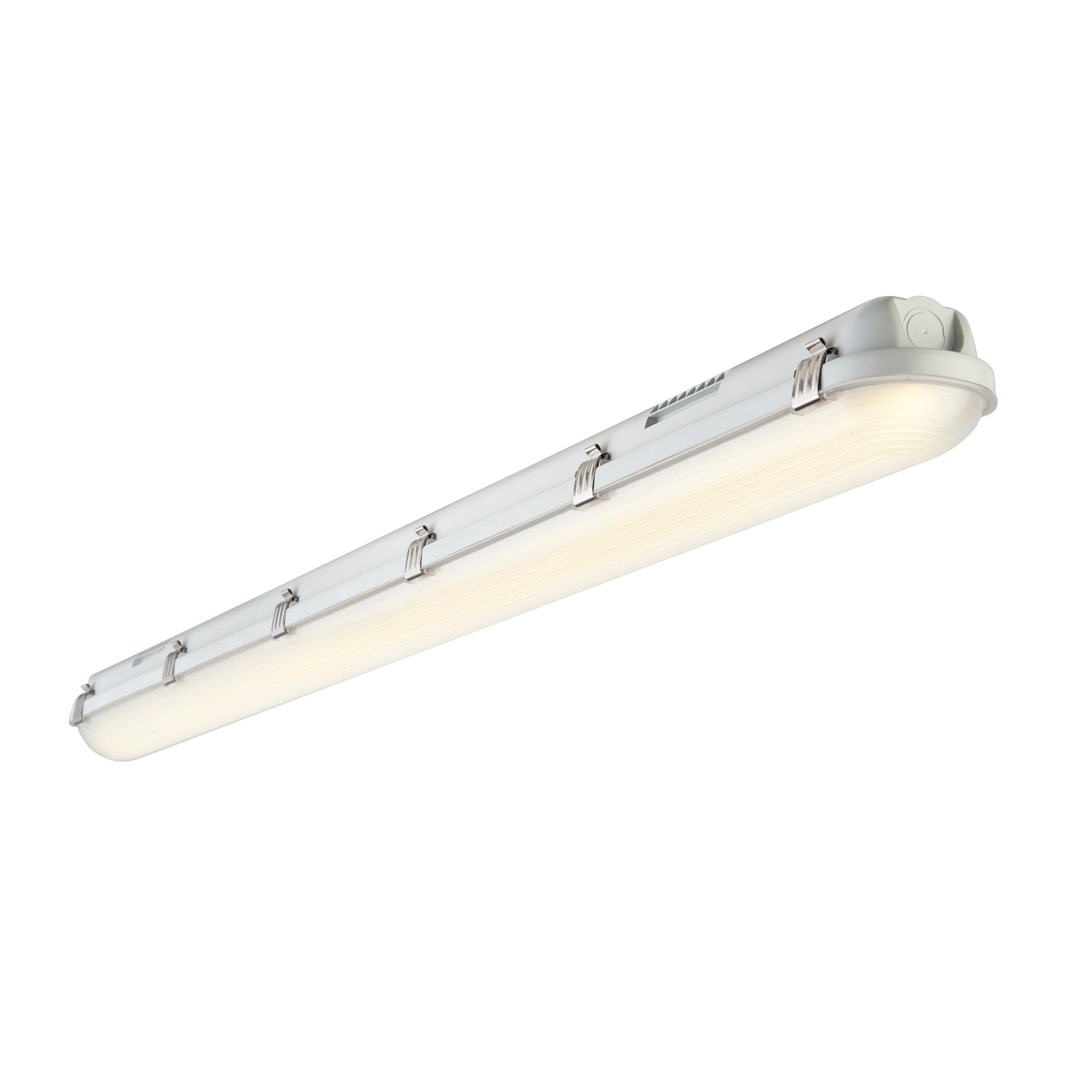 led anti corrosive cool white led batten light 4000k 4ft high lumen ip65 30wby saxby lighting