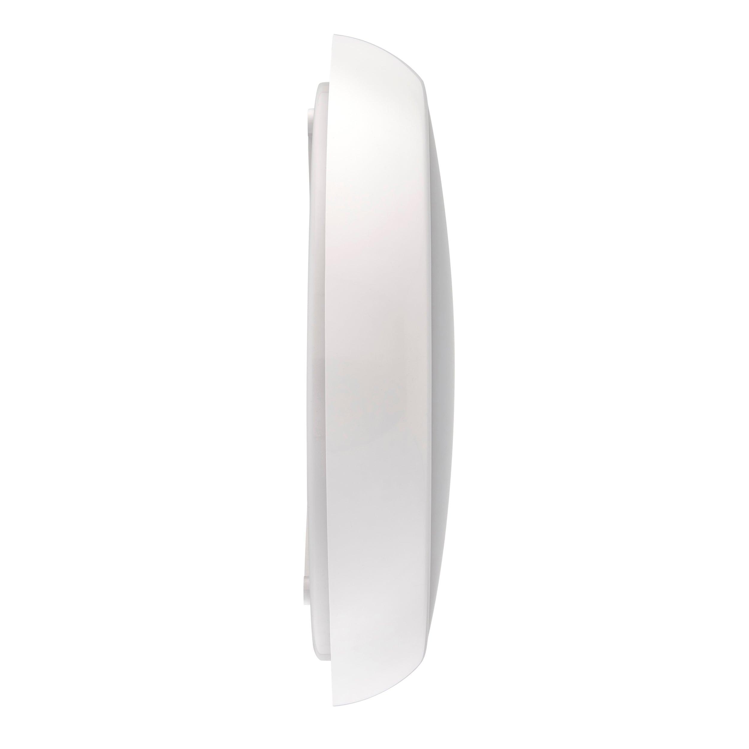 heropro xl ip65 led outdoor flush bulkhead light 28w cctby Saxby Lighting, close up image