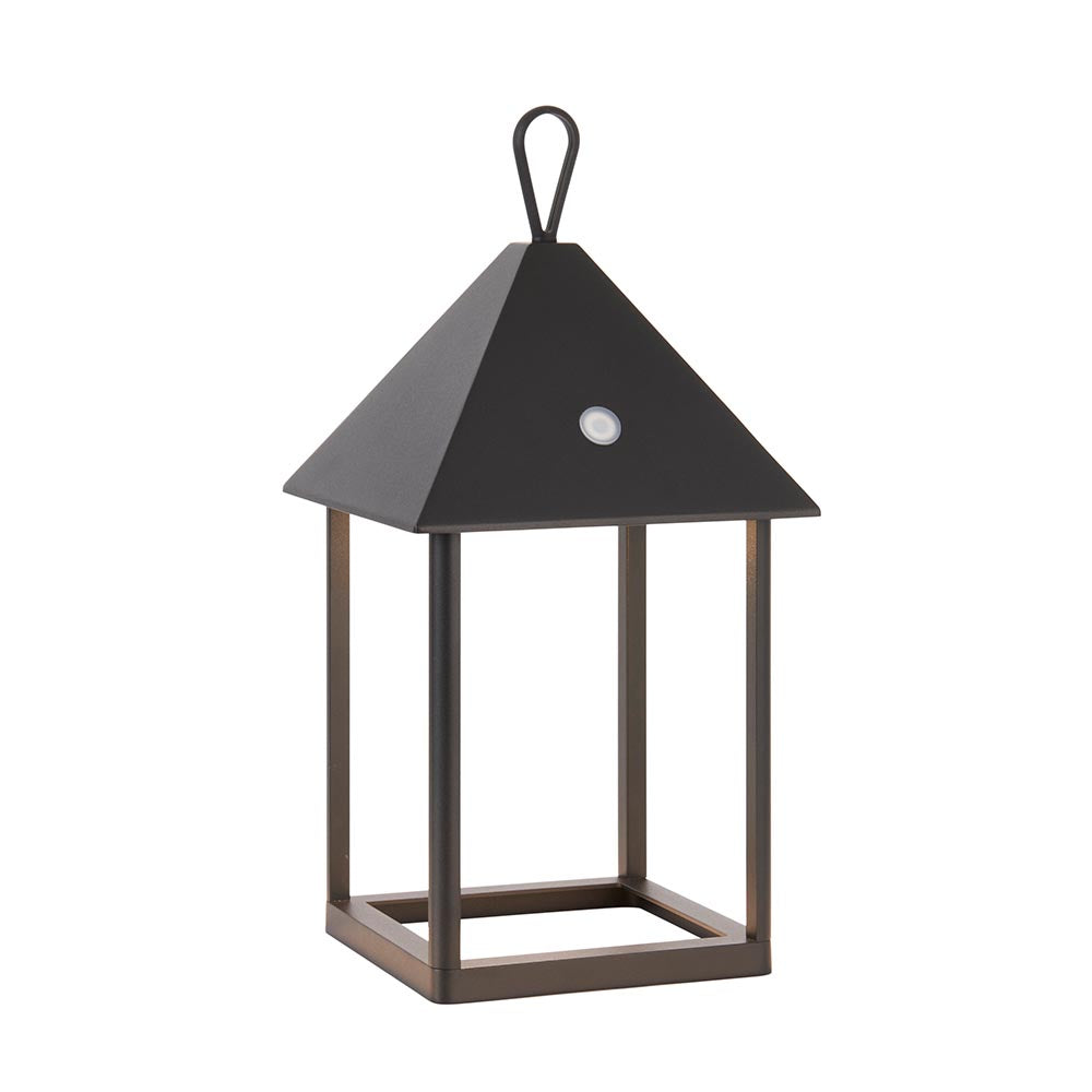 Hoot Battery Powered Black Outdoor Medium Table Lamp 106789 by Endon Lighting