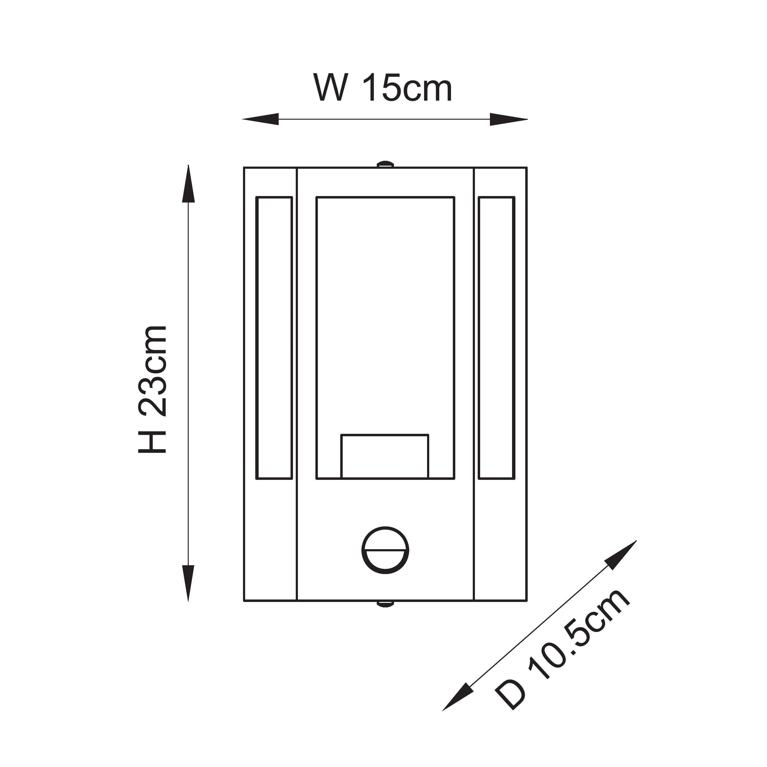 Huntington PIR Black Outdoor Wall Light
