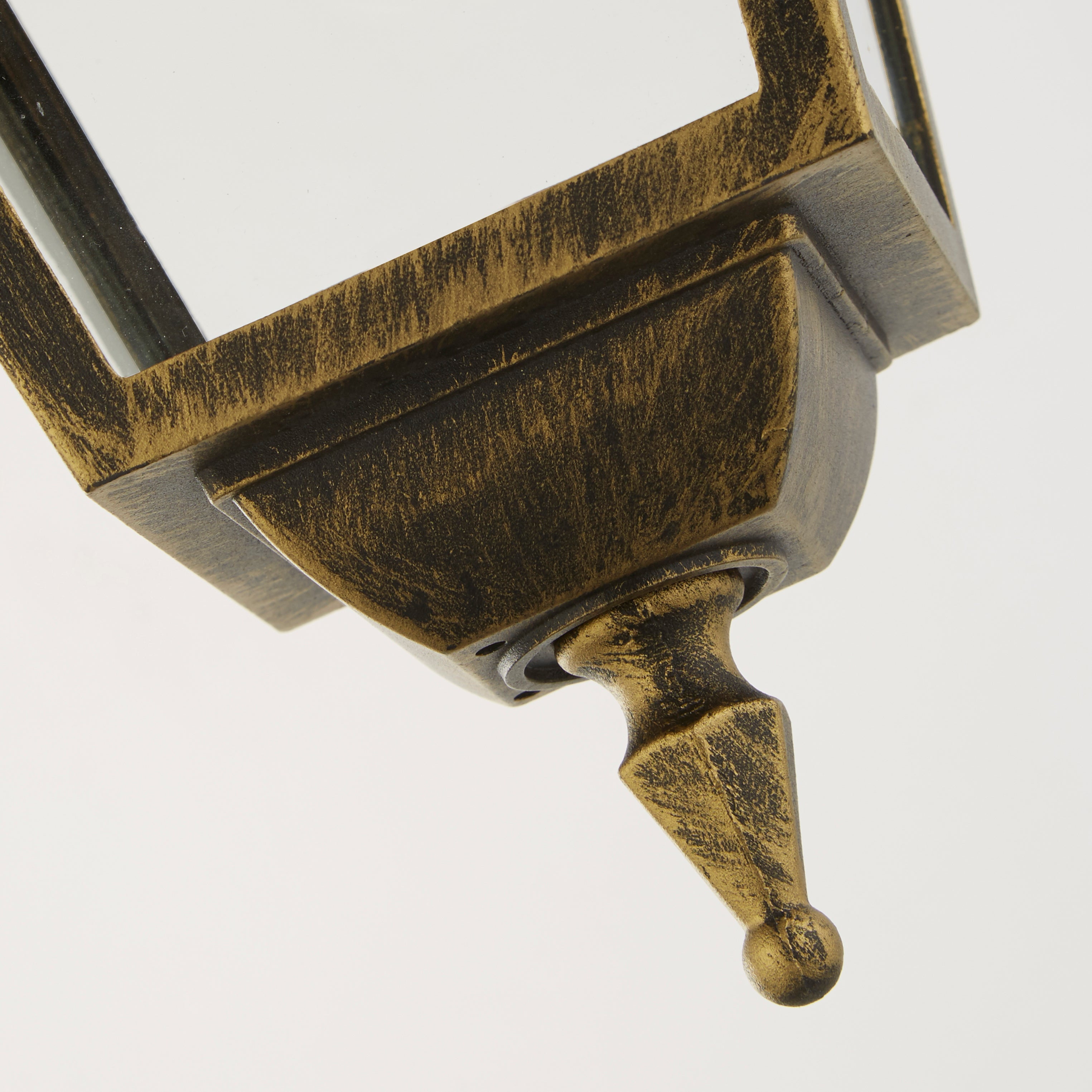 Searchlight New Orleans Black & Gold Outdoor Pendant Lantern - IP44