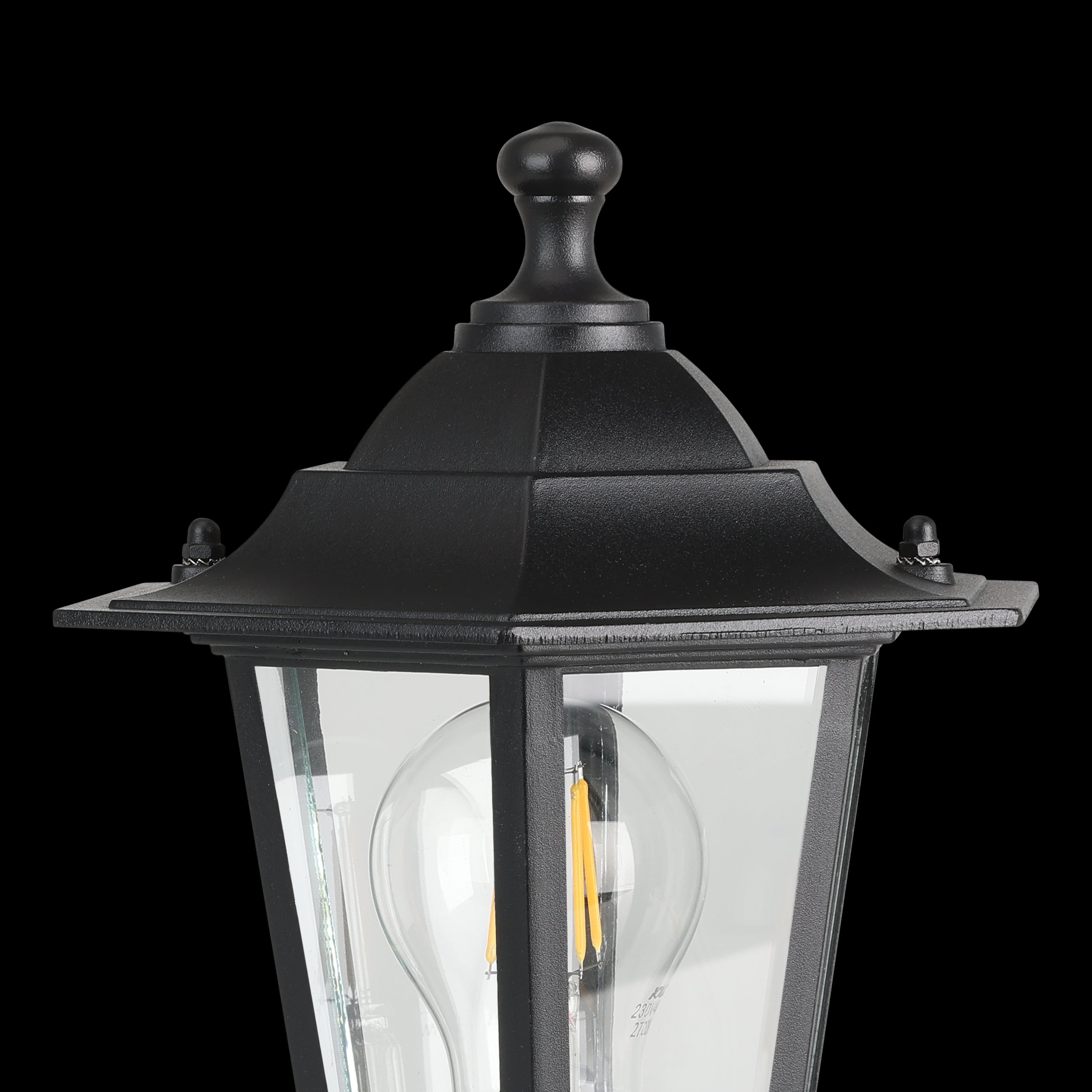eglo laterna 4 ip44 black pedestal light Hallway Lighting Close up