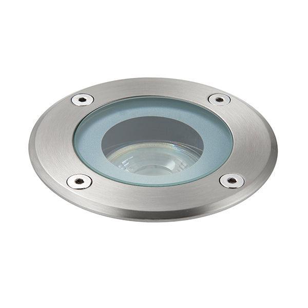 pillar round led stainless steel decking light ip65 50wby Saxby Lighting, close up image