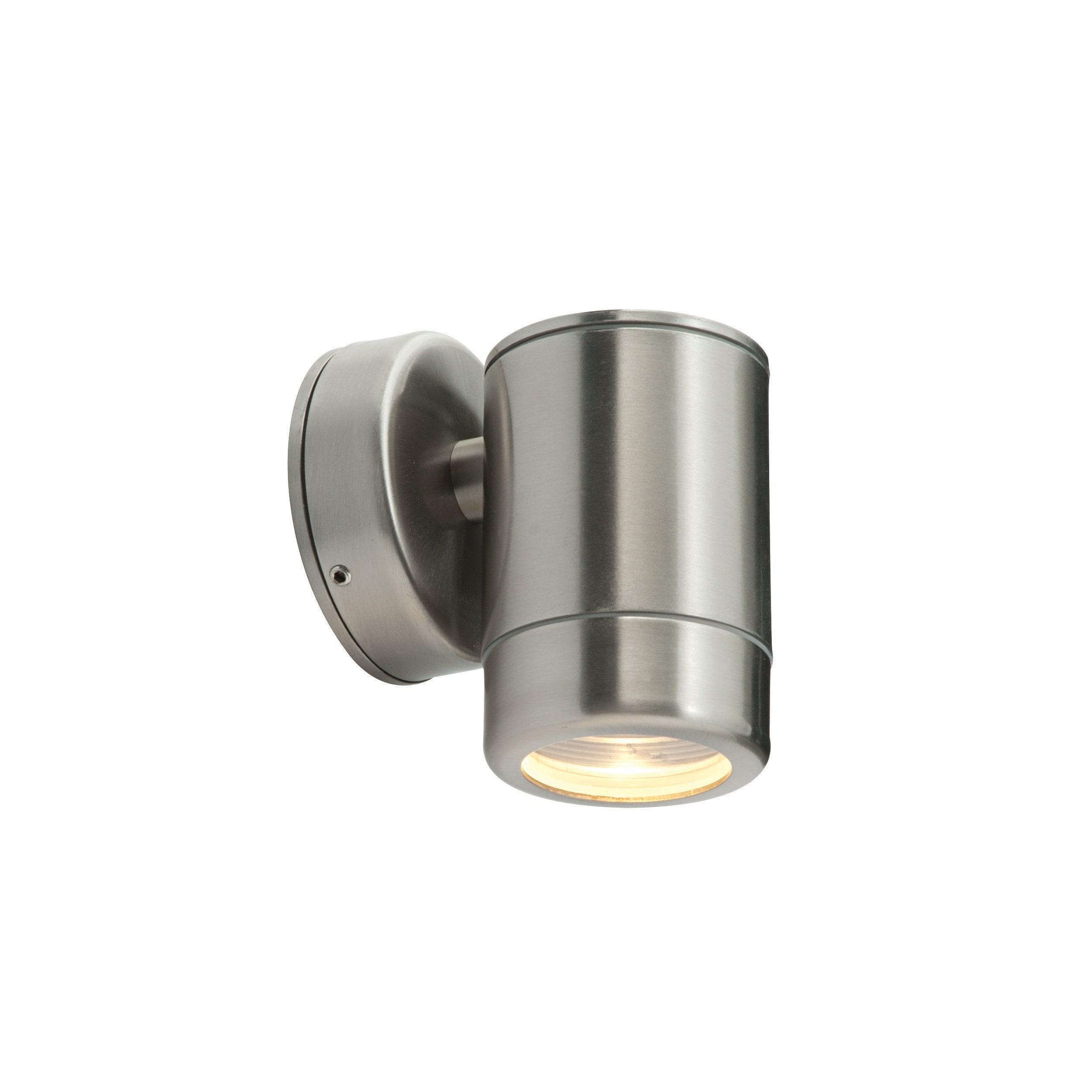 odyssey steel outdoor down wall light ip65 7wby saxby lighting