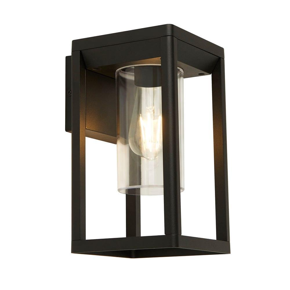 Searchlight Atlanta 1 Light Outdoor Black Wall Light Black-warehouse-091026