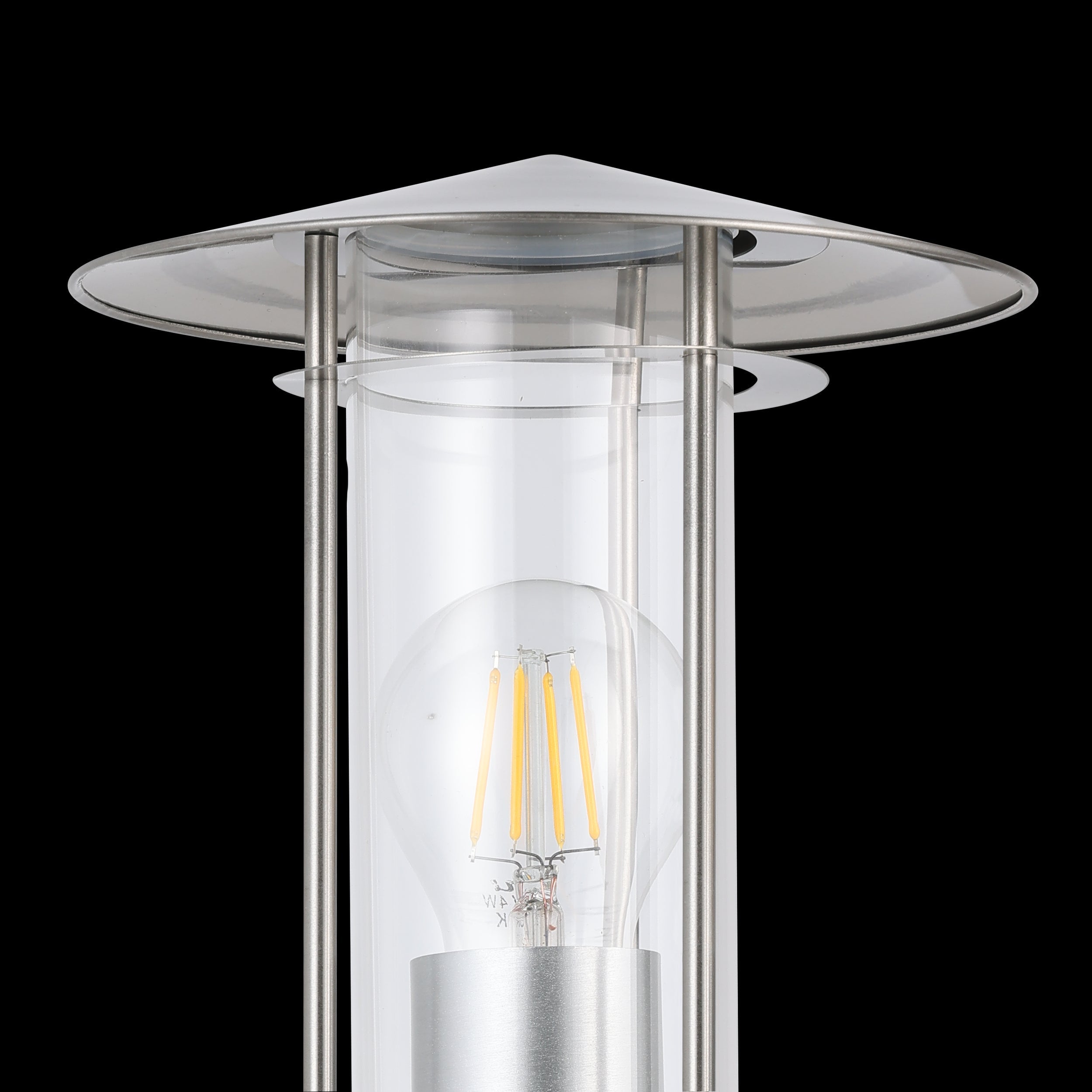 eglo lisio ip44 stainless steel pir outdoor wall light hallway lighting