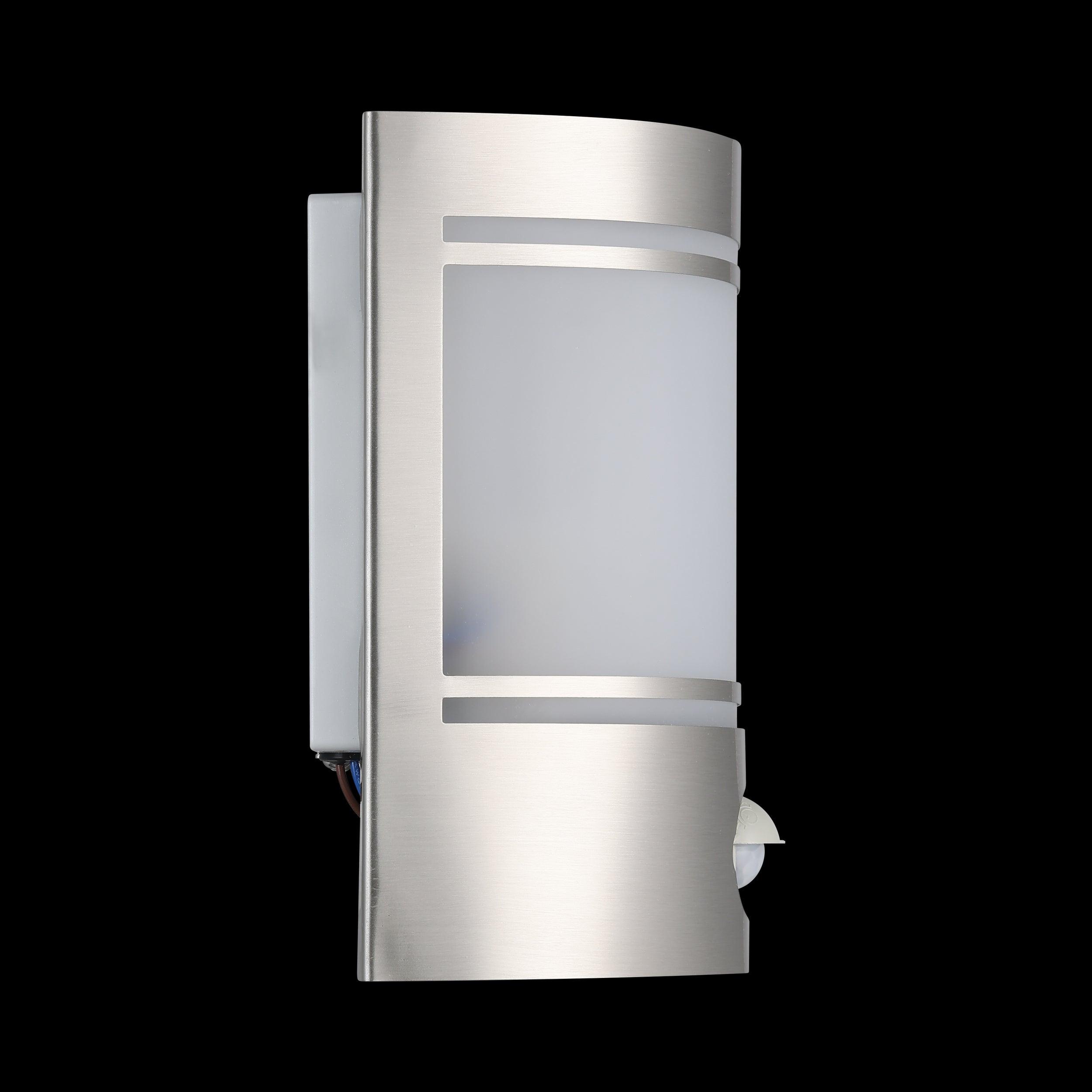 Eglo Cerno Stainless Steel Curved PIR Outdoor Wall Light-clearance