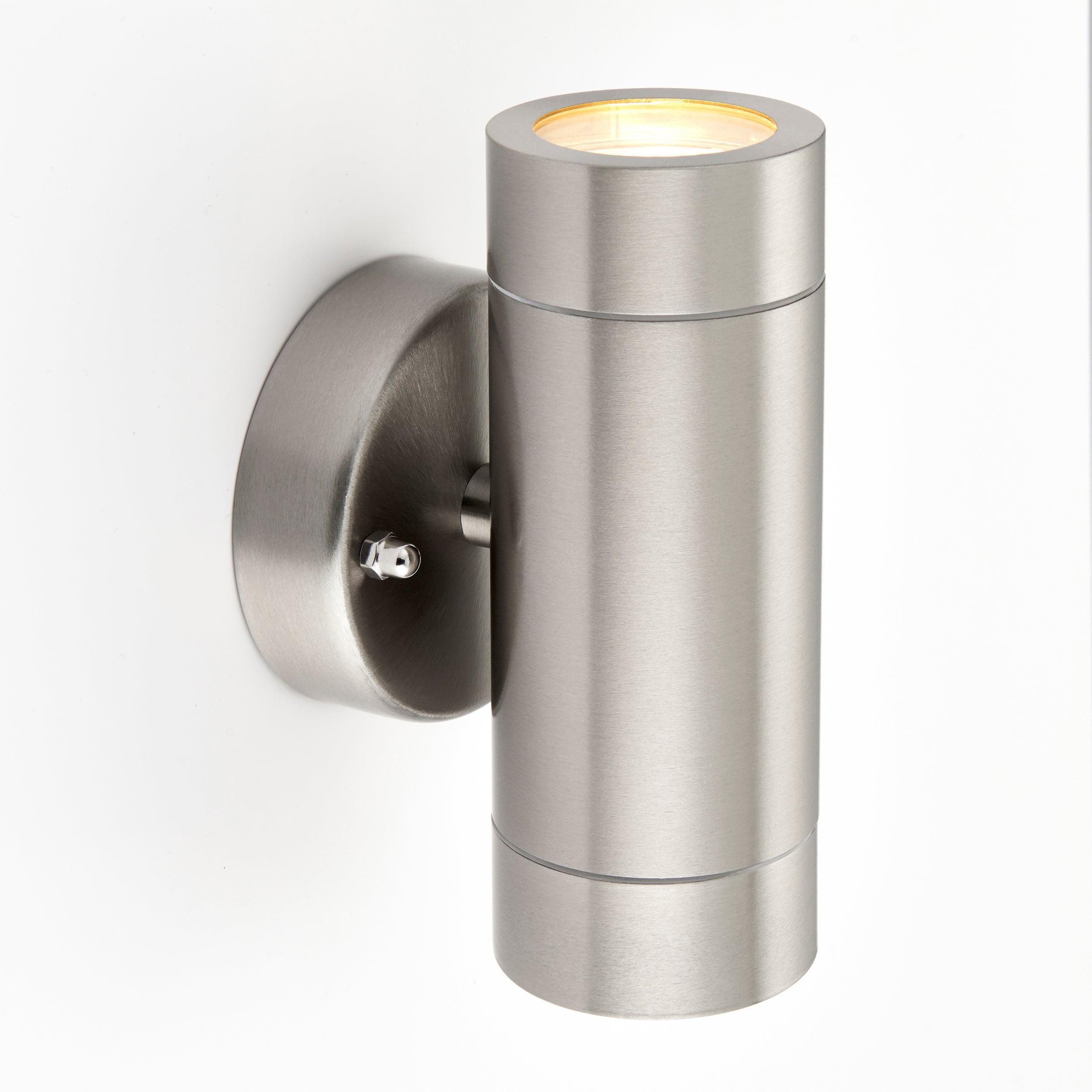 palin twin led outdoor up down wall light ip44 7w by saxby lighting, close up image 216