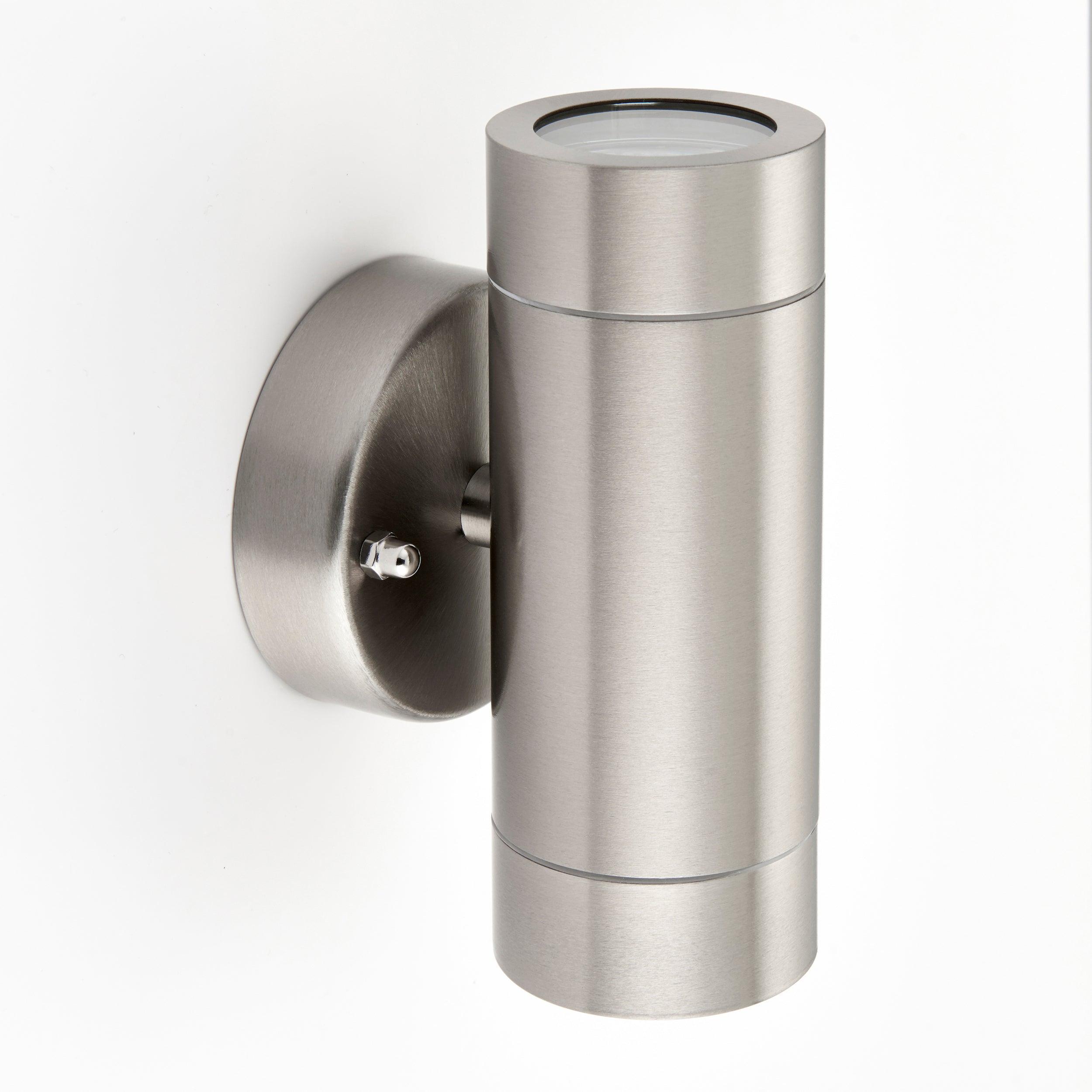 palin twin led outdoor up down wall light ip44 7w by saxby lighting, close up image 183