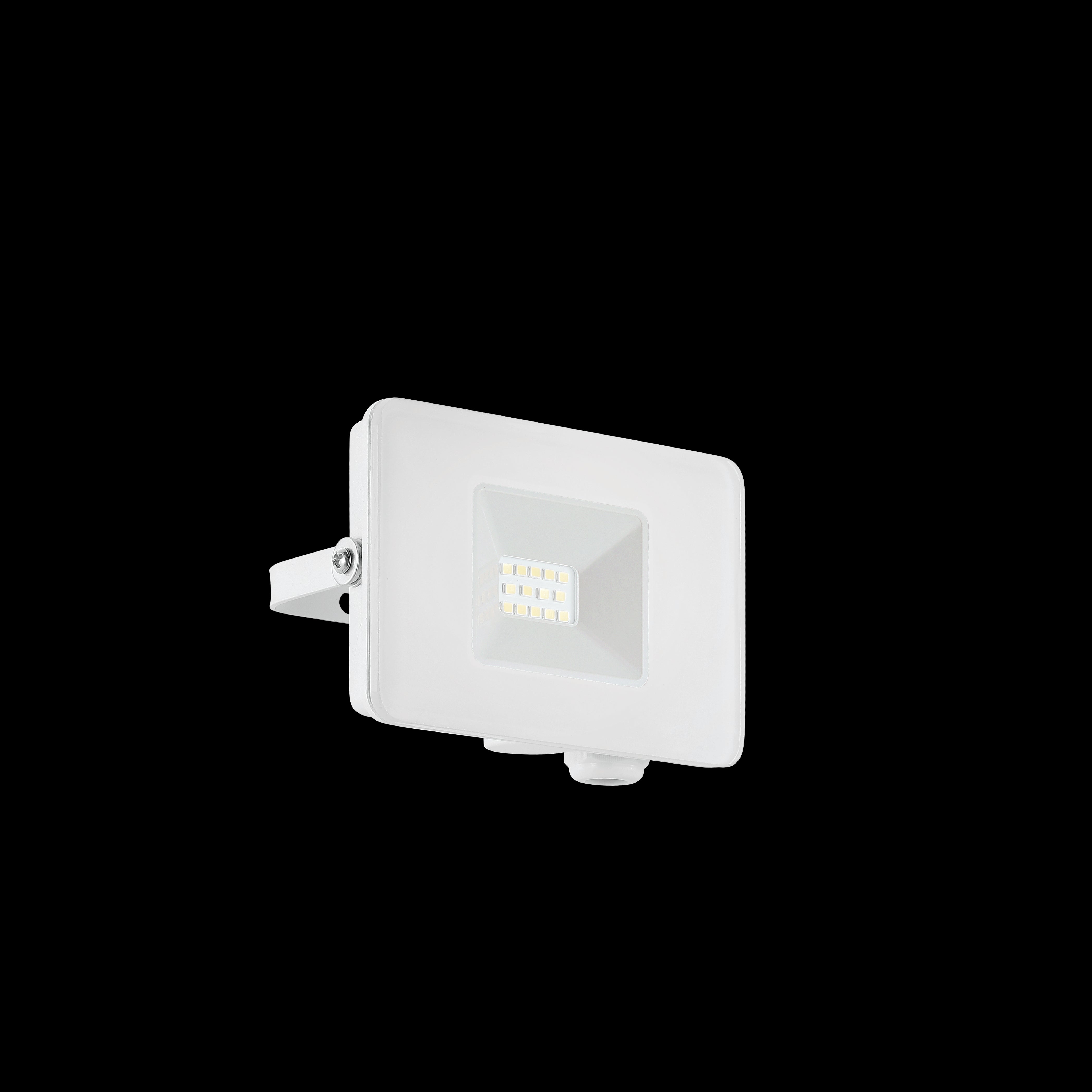 eglo faedo 3 white ip65 led outdoor flood light 10w living room image