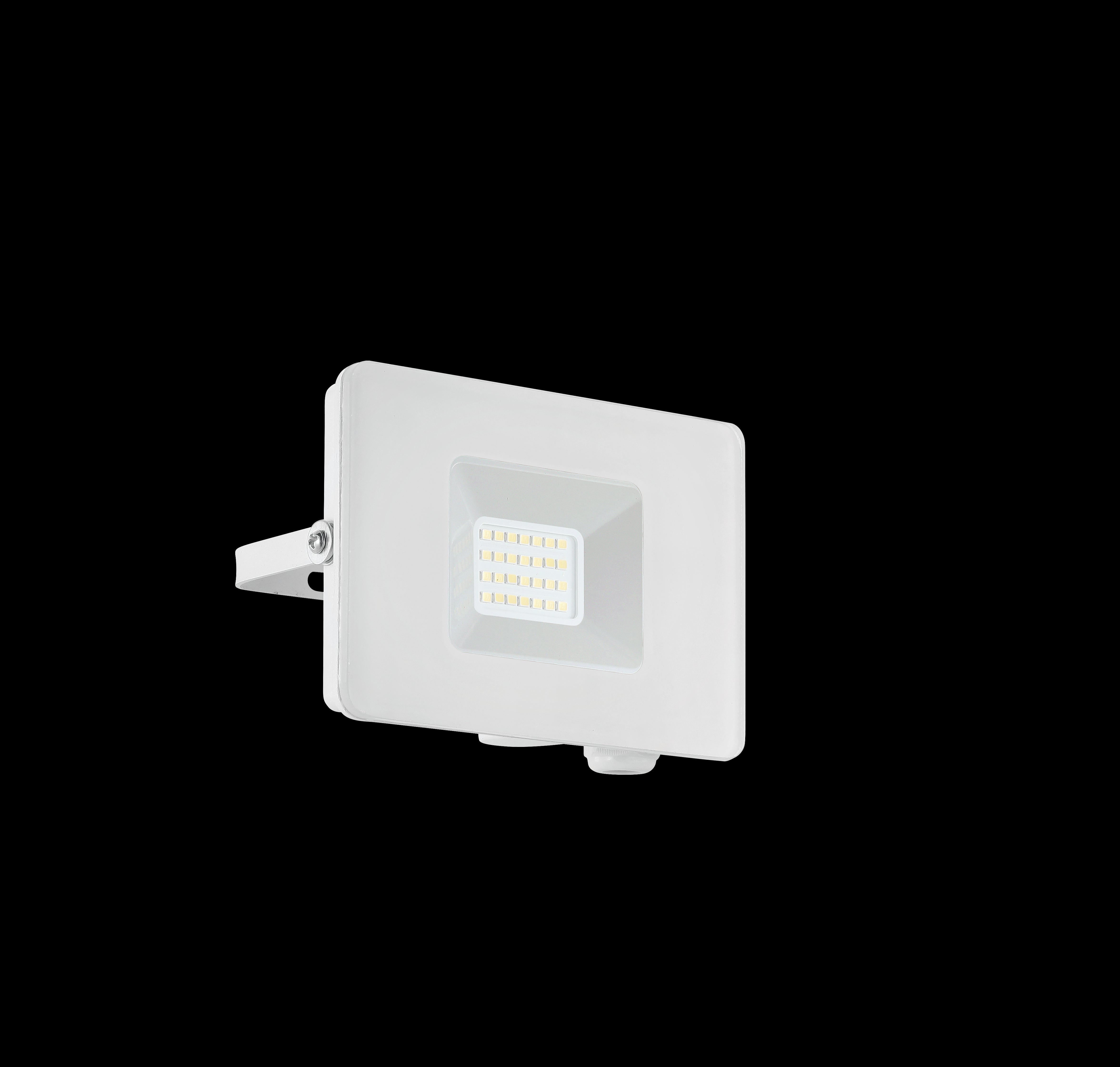 eglo faedo 3 white ip65 led outdoor flood light 21w living room image