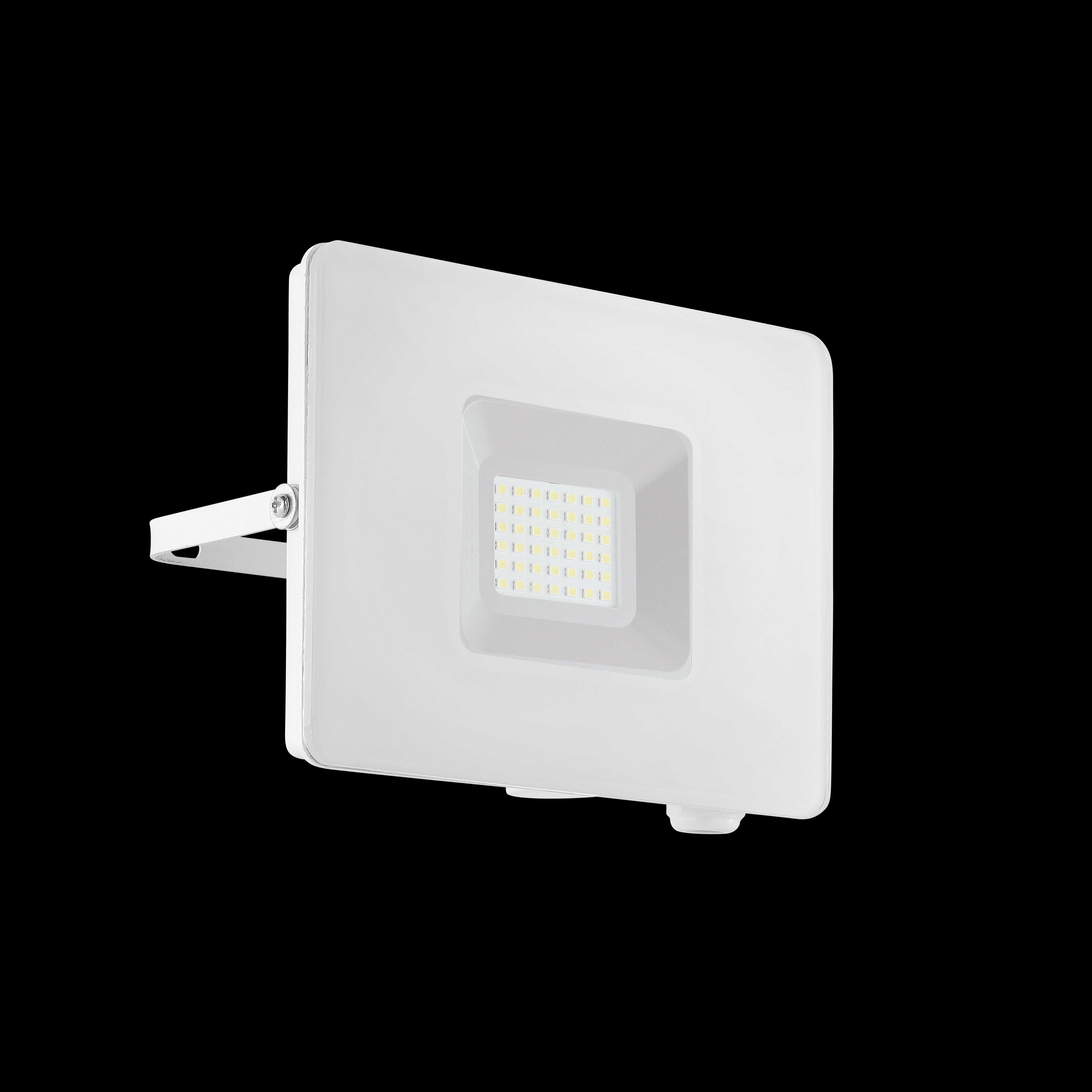 eglo faedo 3 ip65 white led outdoor flood light 31w living room image