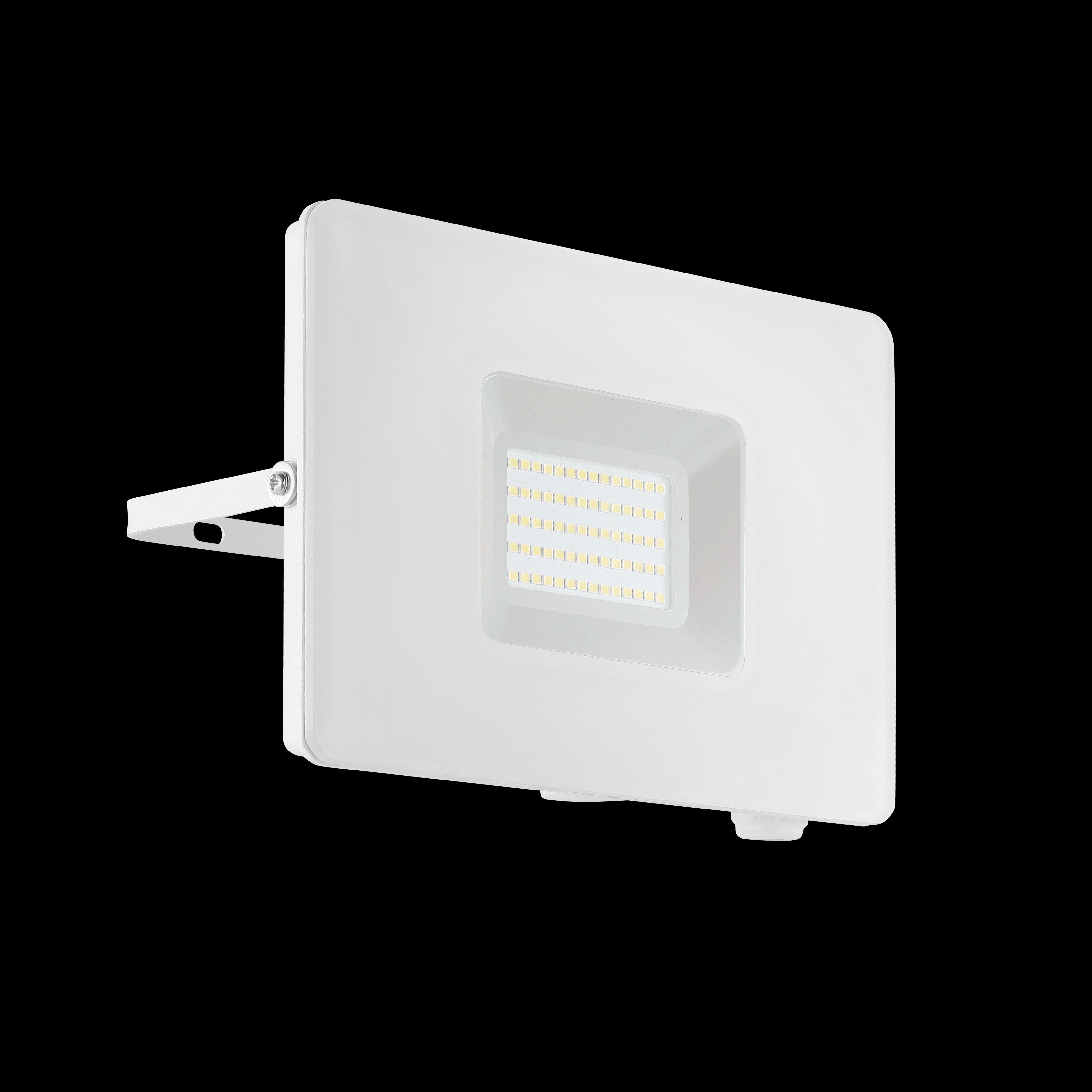 eglo faedo 3 ip65 white led outdoor flood light 53w living room close up