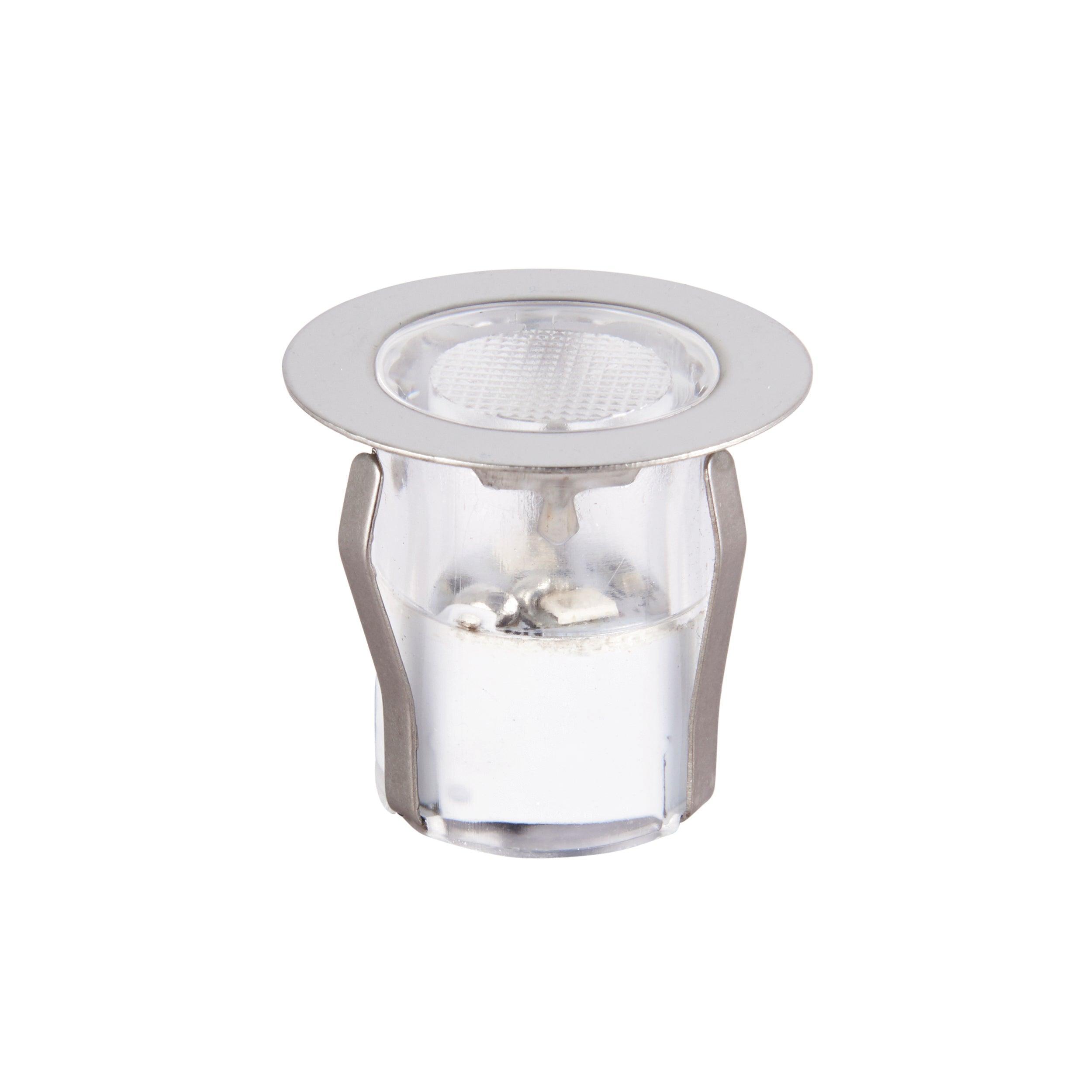 ikon daylight white waterproof decking light 30mm kit ip67 0 45w by saxby lighting, close up image 89