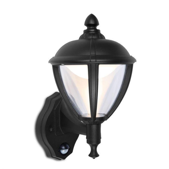 Lutec Unite PIR Outdoor LED Wall Light - Black-clearance