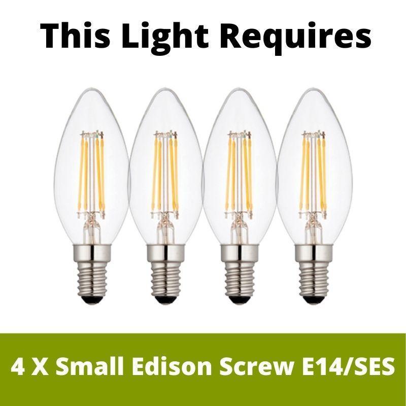 Galena 4 Light Lamp Post