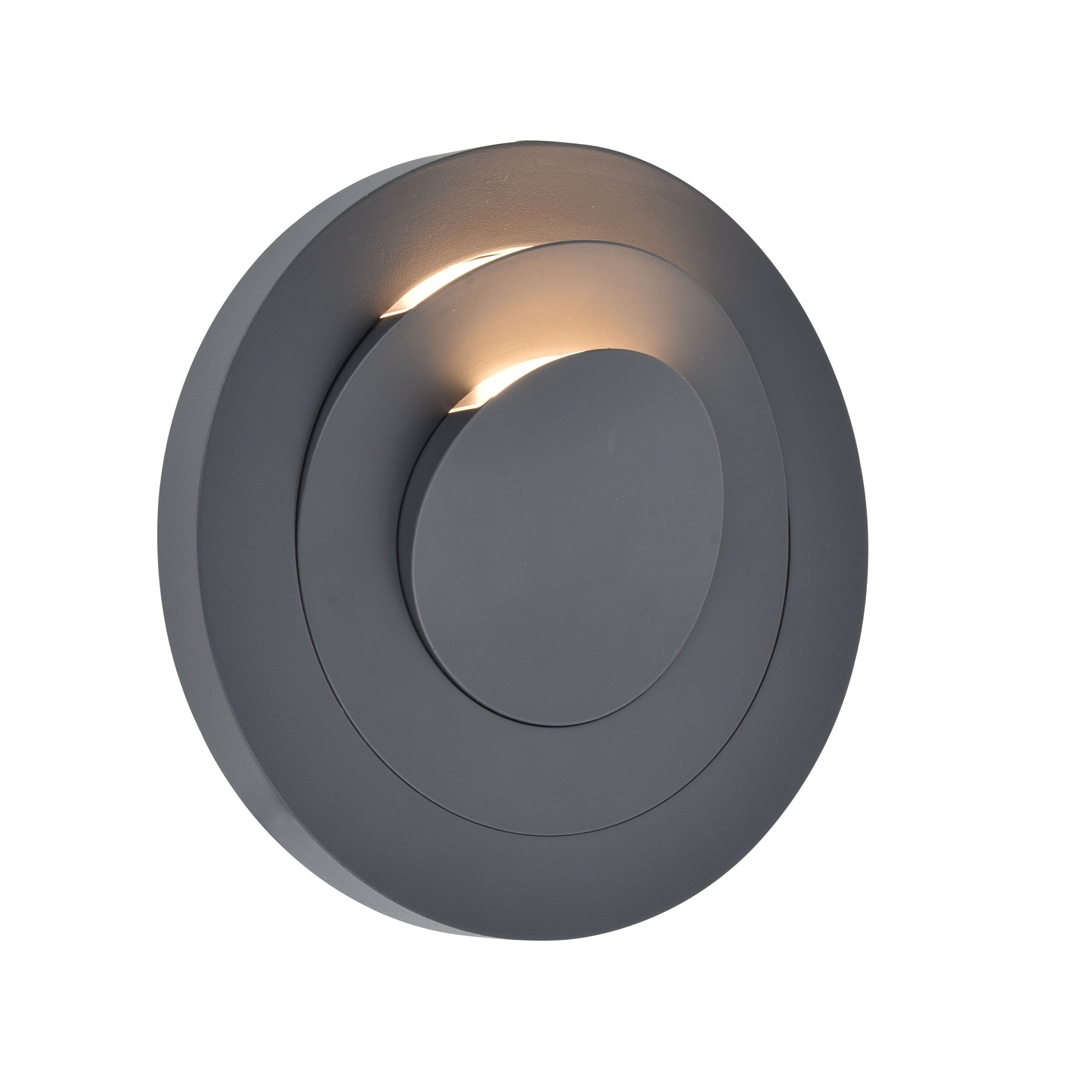 Lutec Moov Outdoor Wall Light - Dark Grey