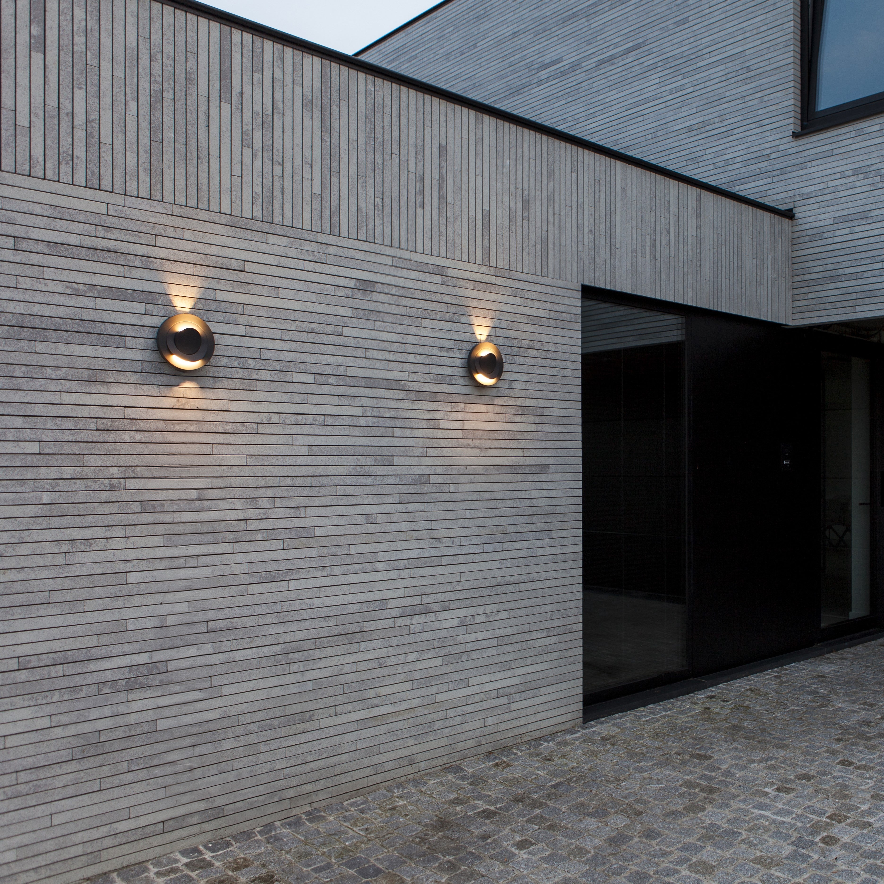 Lutec Moov Outdoor Wall Light - Dark Grey
