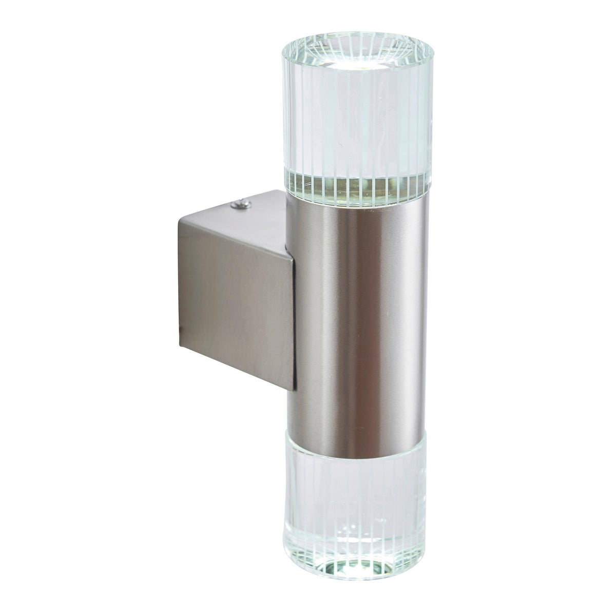 Endon Grant Polished Stainless Steel Finish Outdoor Up & Down Wall Light YG-7501