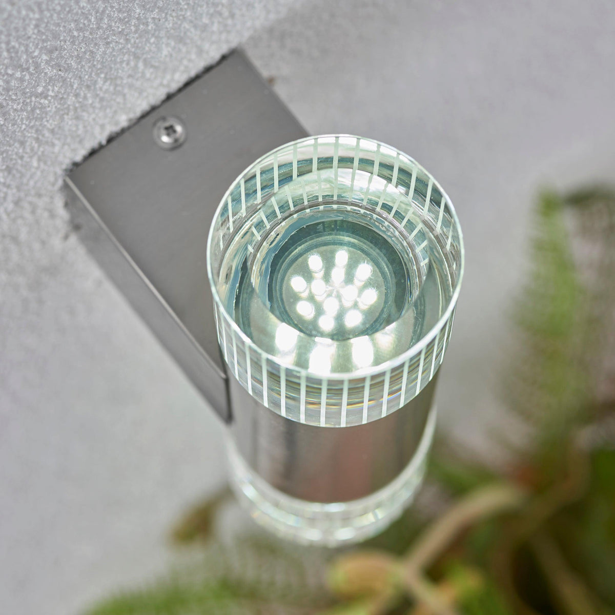 Endon Grant Polished Stainless Steel Finish Outdoor Up & Down Wall Light YG-7501