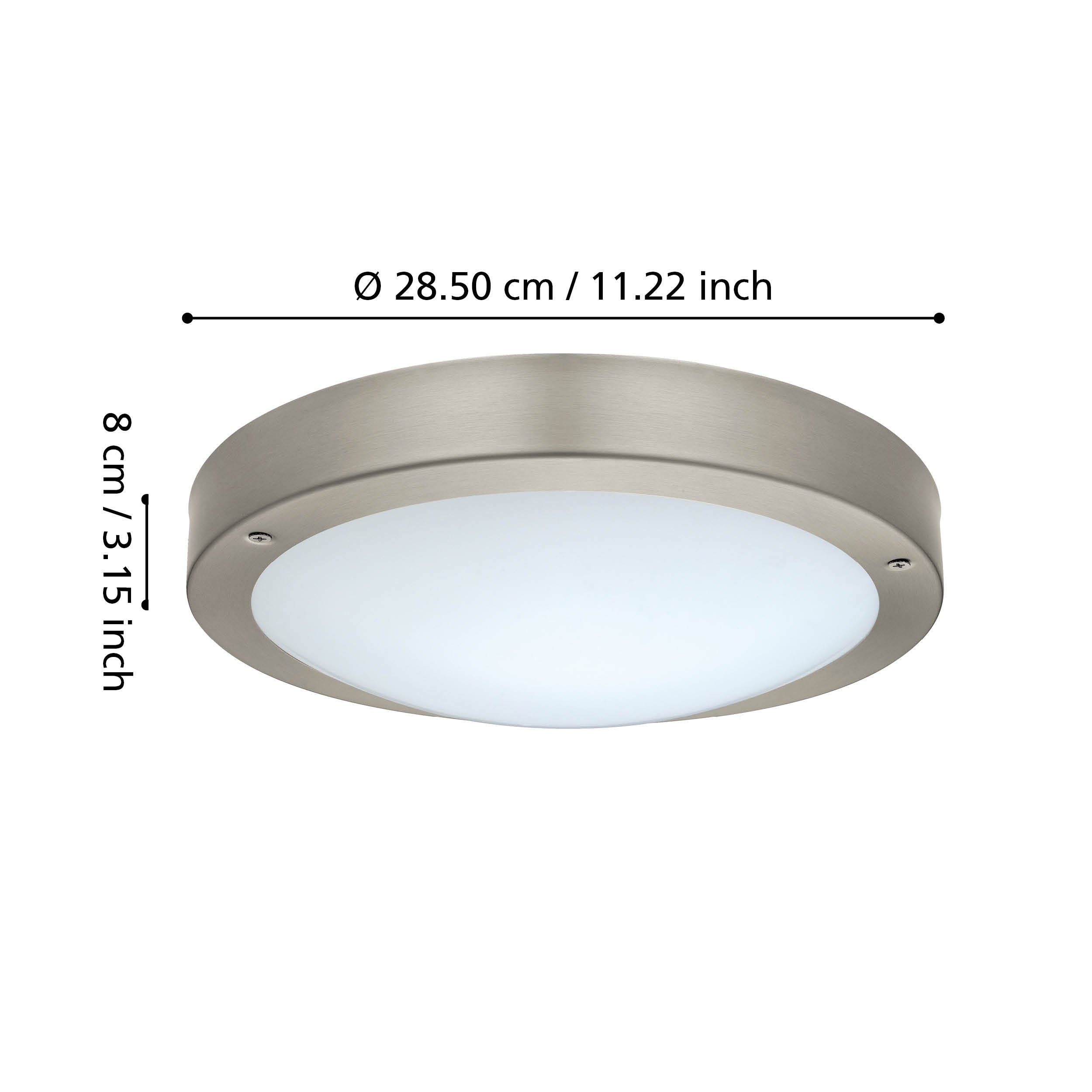 Eglo Vento 1 Stainless Steel IP44 Outdoor Wall Light