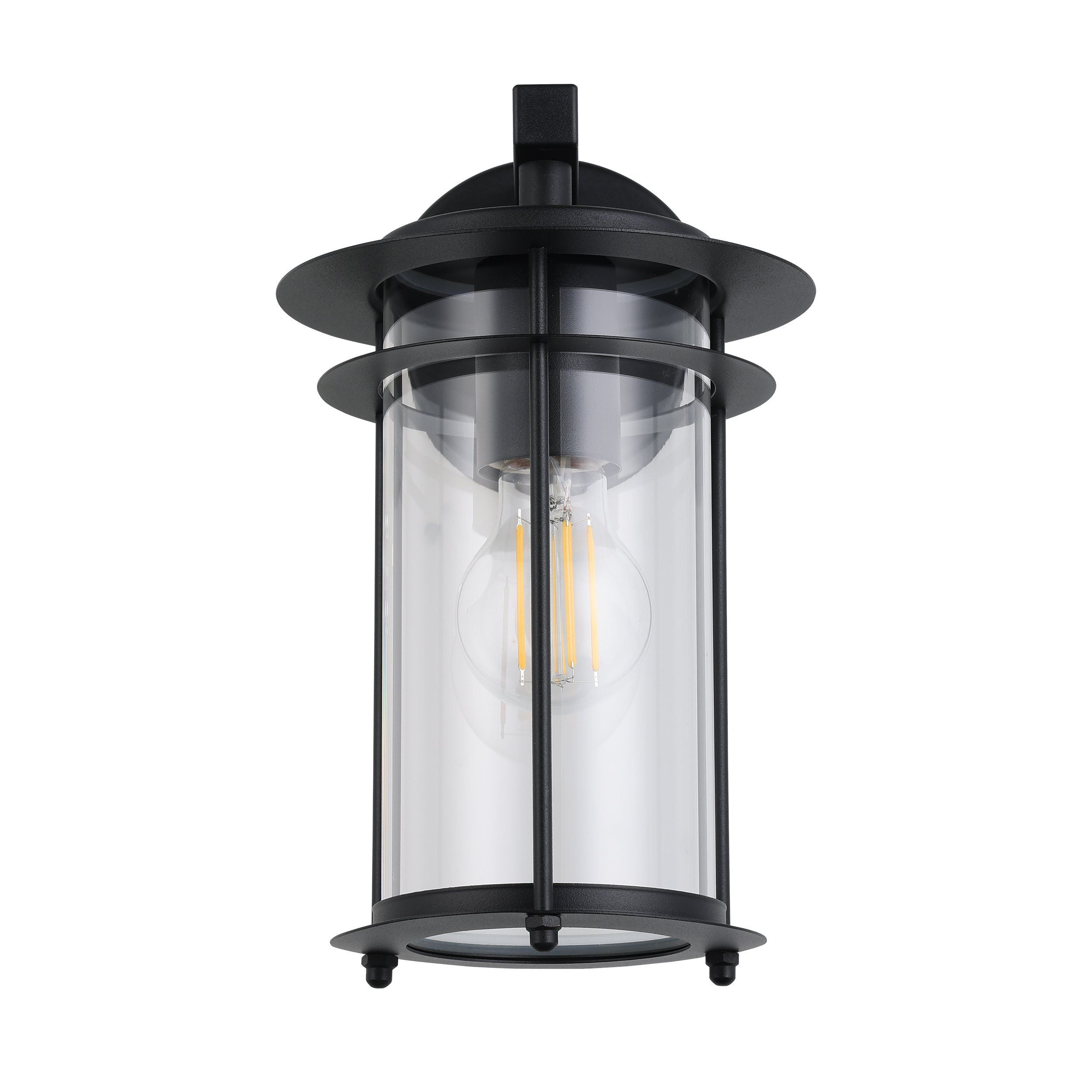 Eglo Valdeo IP44 Black Outdoor Wall Light