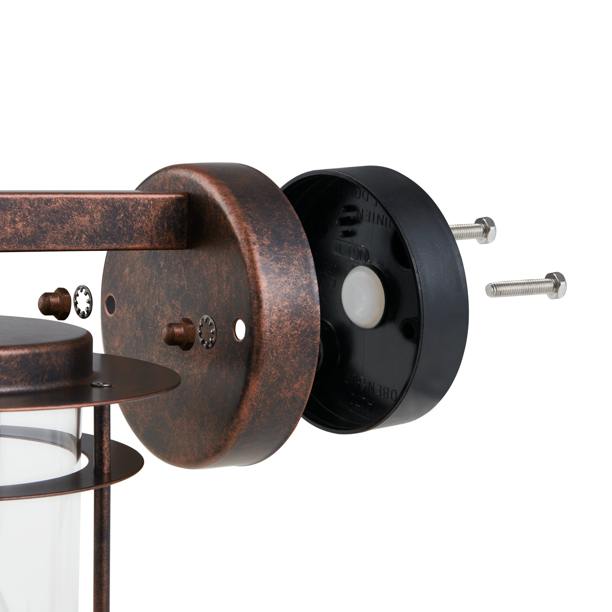 Eglo Valdeo IP44 Antique Copper Outdoor Wall Light