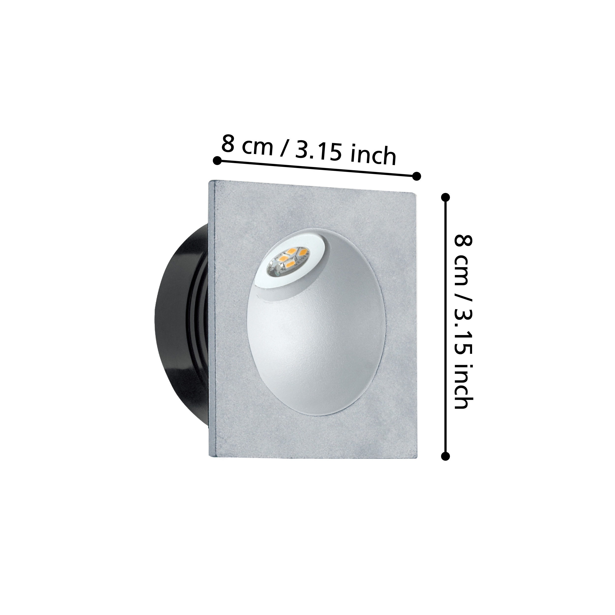 Eglo Zarate Silver LED Recessed Downlight