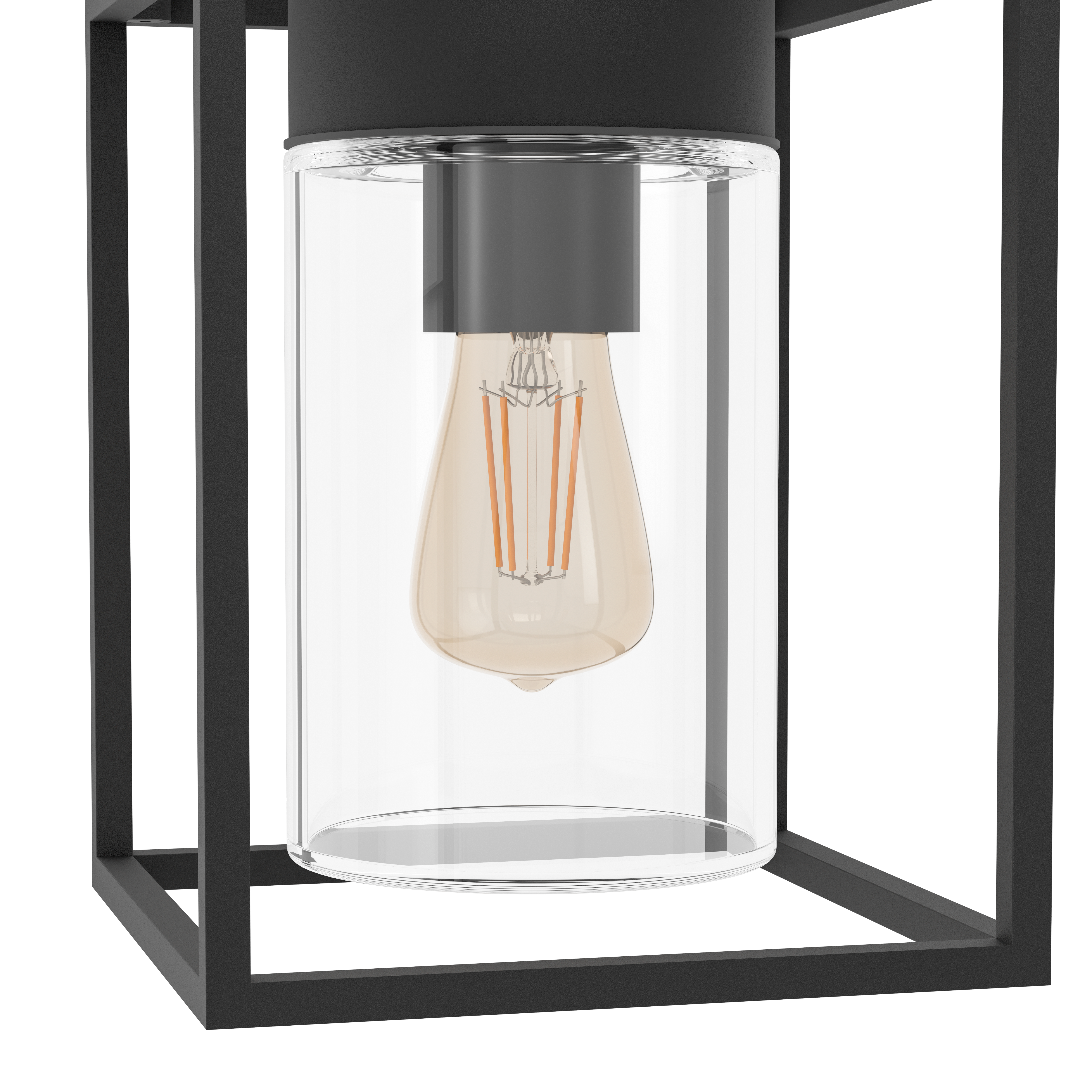 Eglo Trecate IP44 Black Outdoor Wall Light