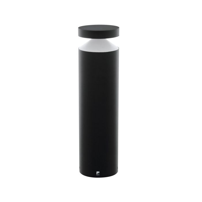 eglo melzo ip65 black led pedestal light living room close up