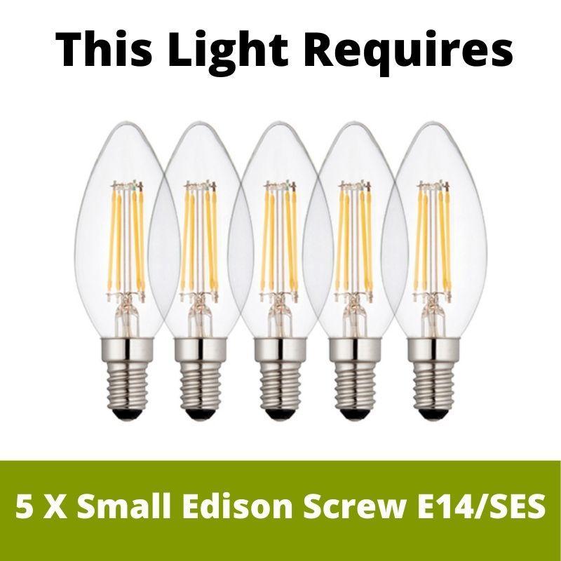 Blacksmith 5 Light Outdoor Chandelier