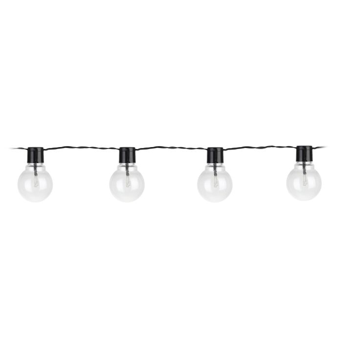 eglo partaj 16 light clear bulb outdoor festoon party set ip44 living room image
