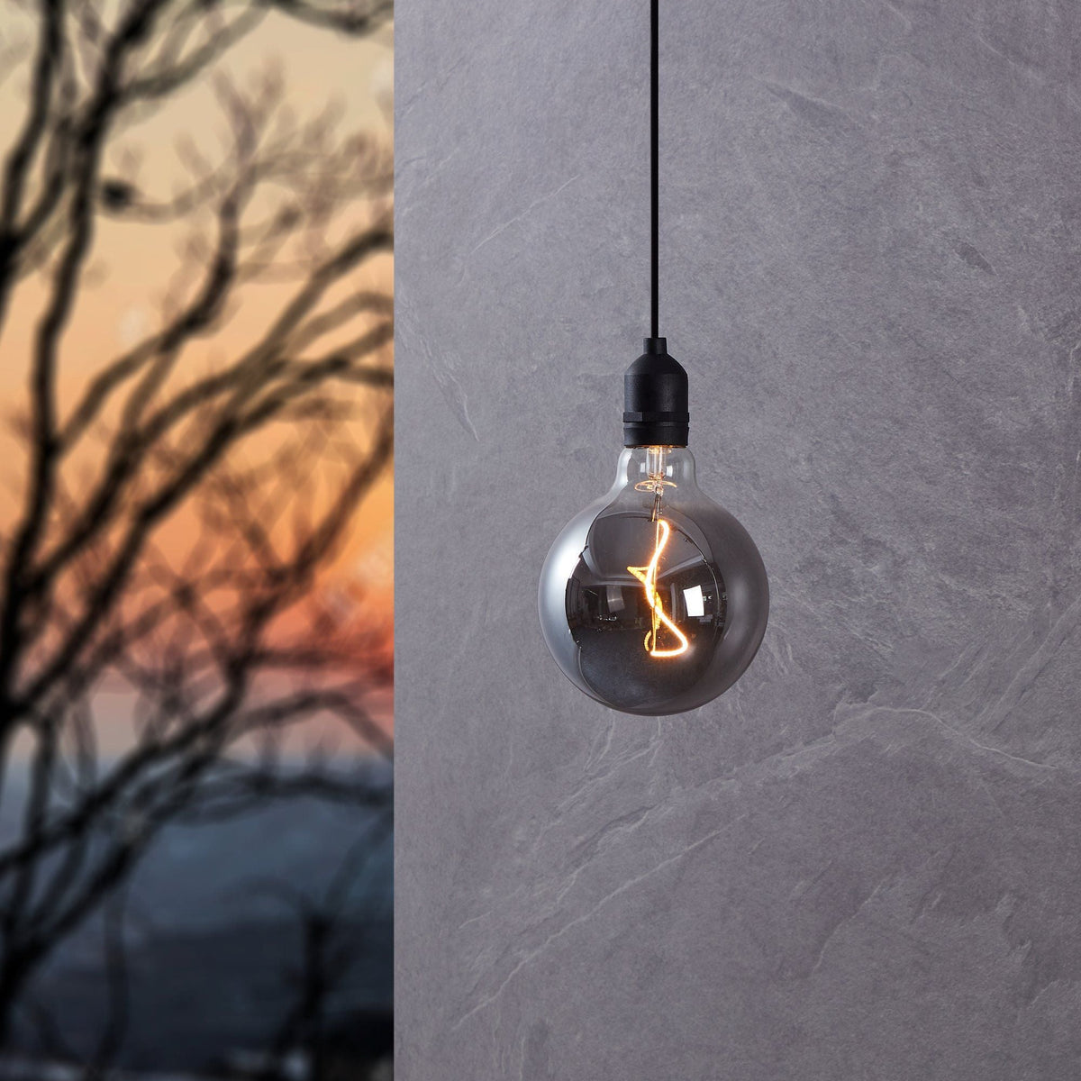 Eglo Vignanello Battery Operated IP44 Black LED Cable Pendant