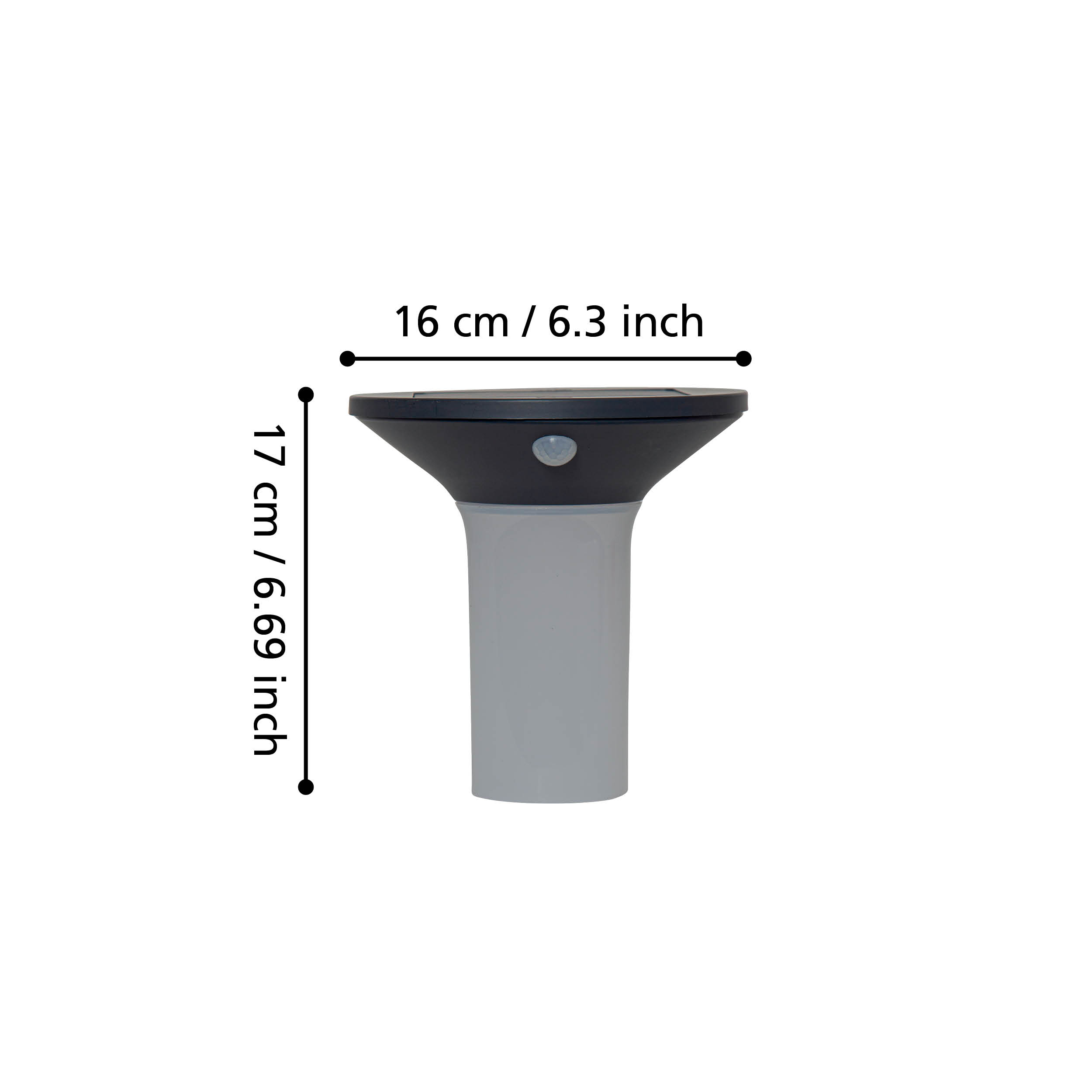 eglo corbezzola grey solar powered wall light ip44 Kitchen Lighting Close Up