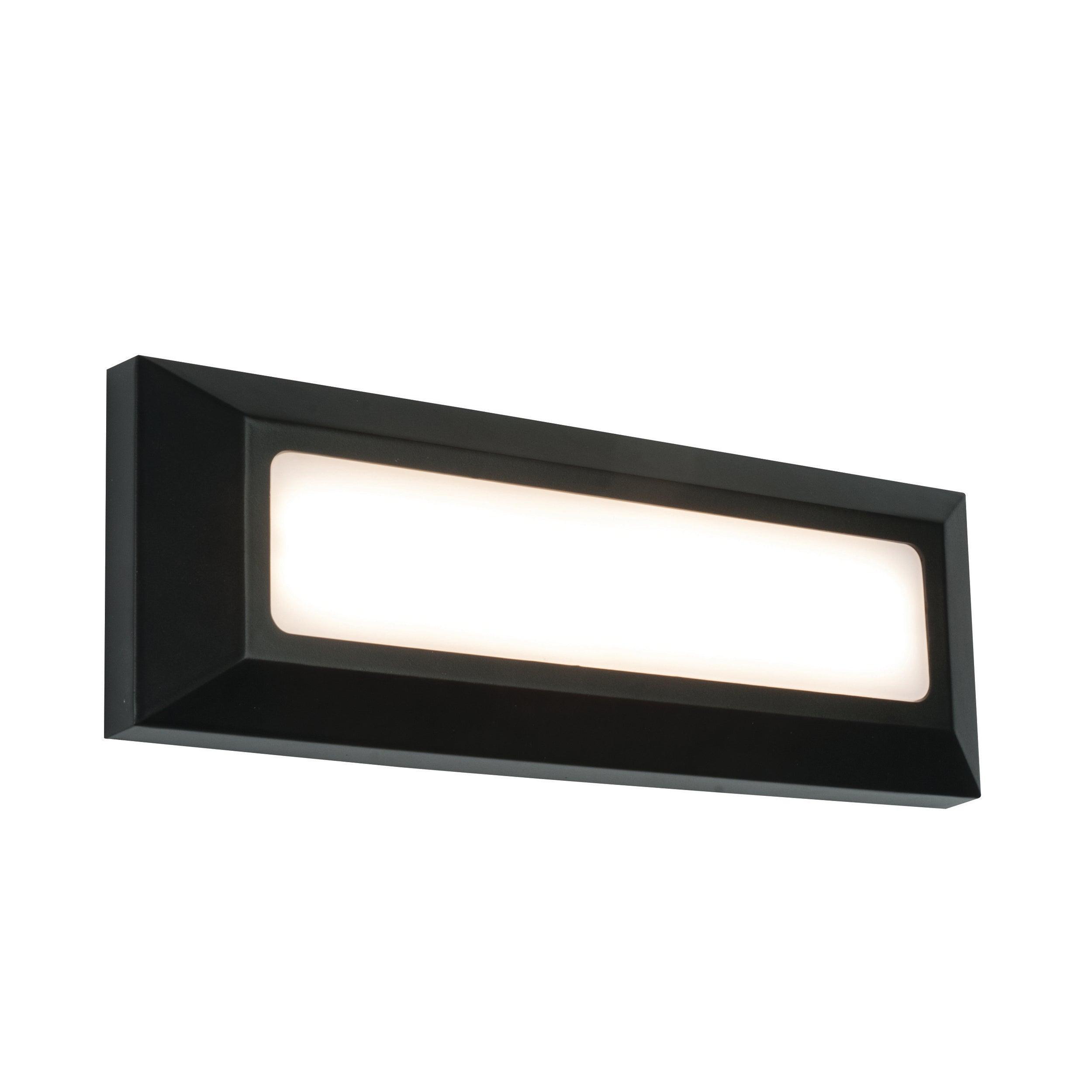 severus black led brick light ip65 3w directby saxby lighting