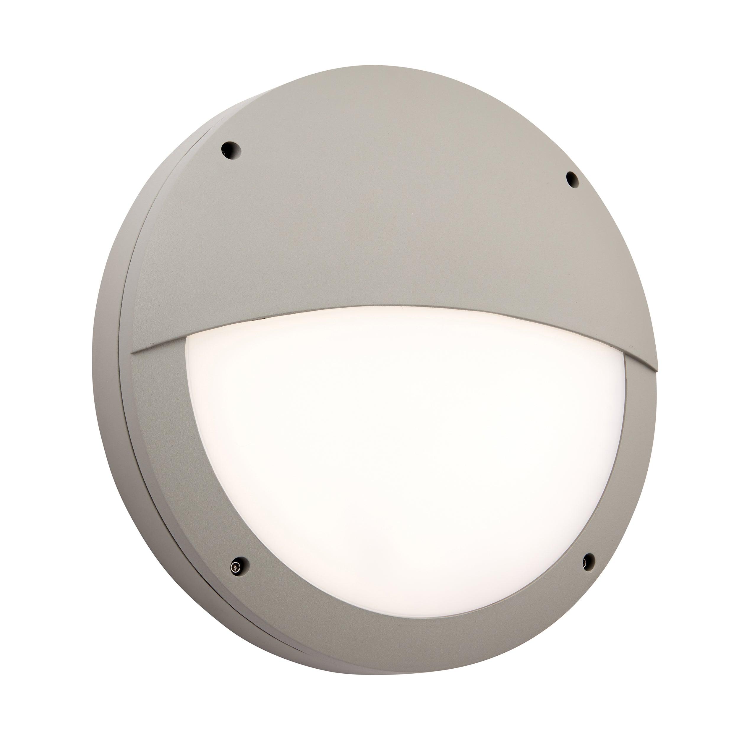 Luik Eyelid Grey Bulkhead LED Wall Light IP65 18W-clearance