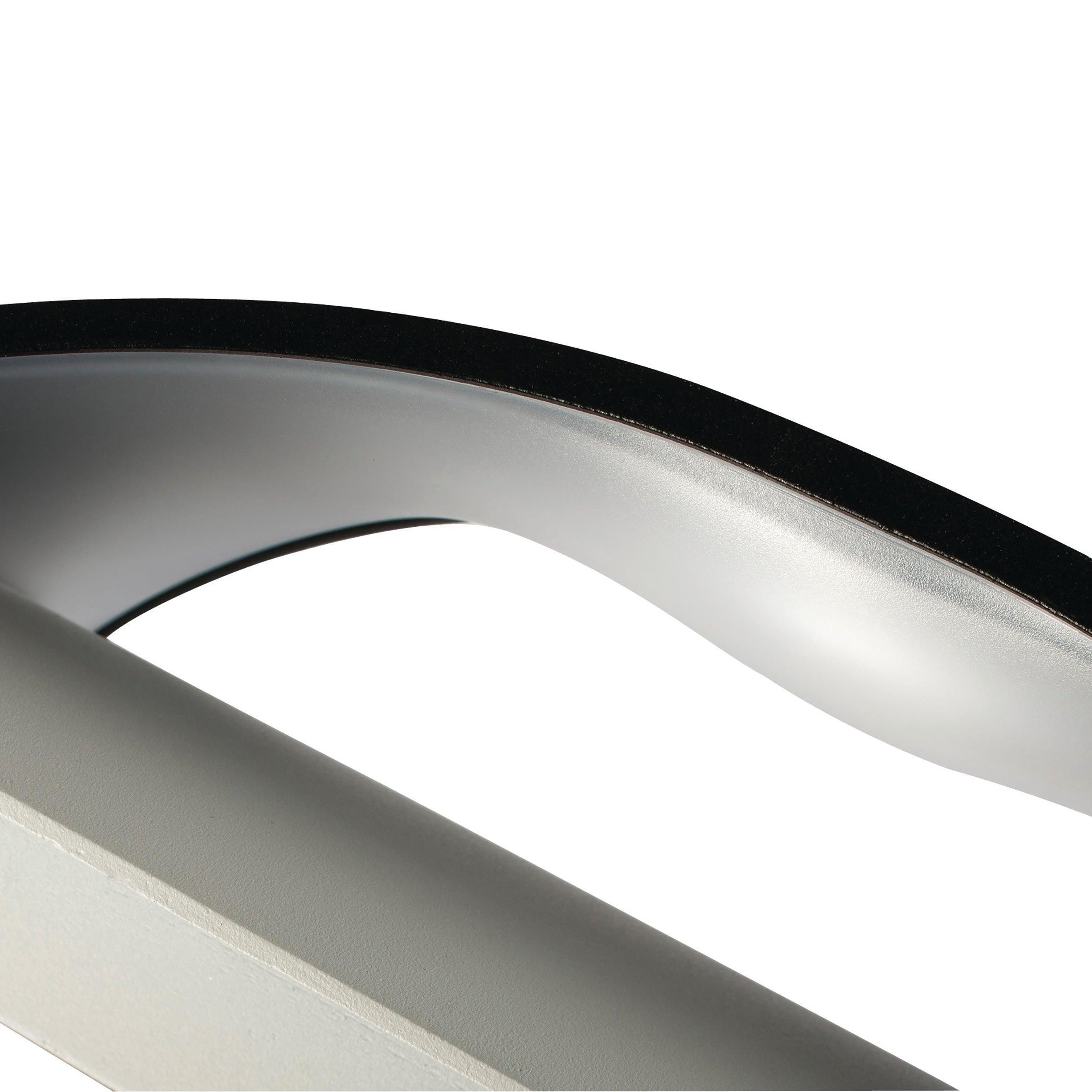 vulcan warm white led outdoor wall light ip65 12wby Saxby Lighting, close up image