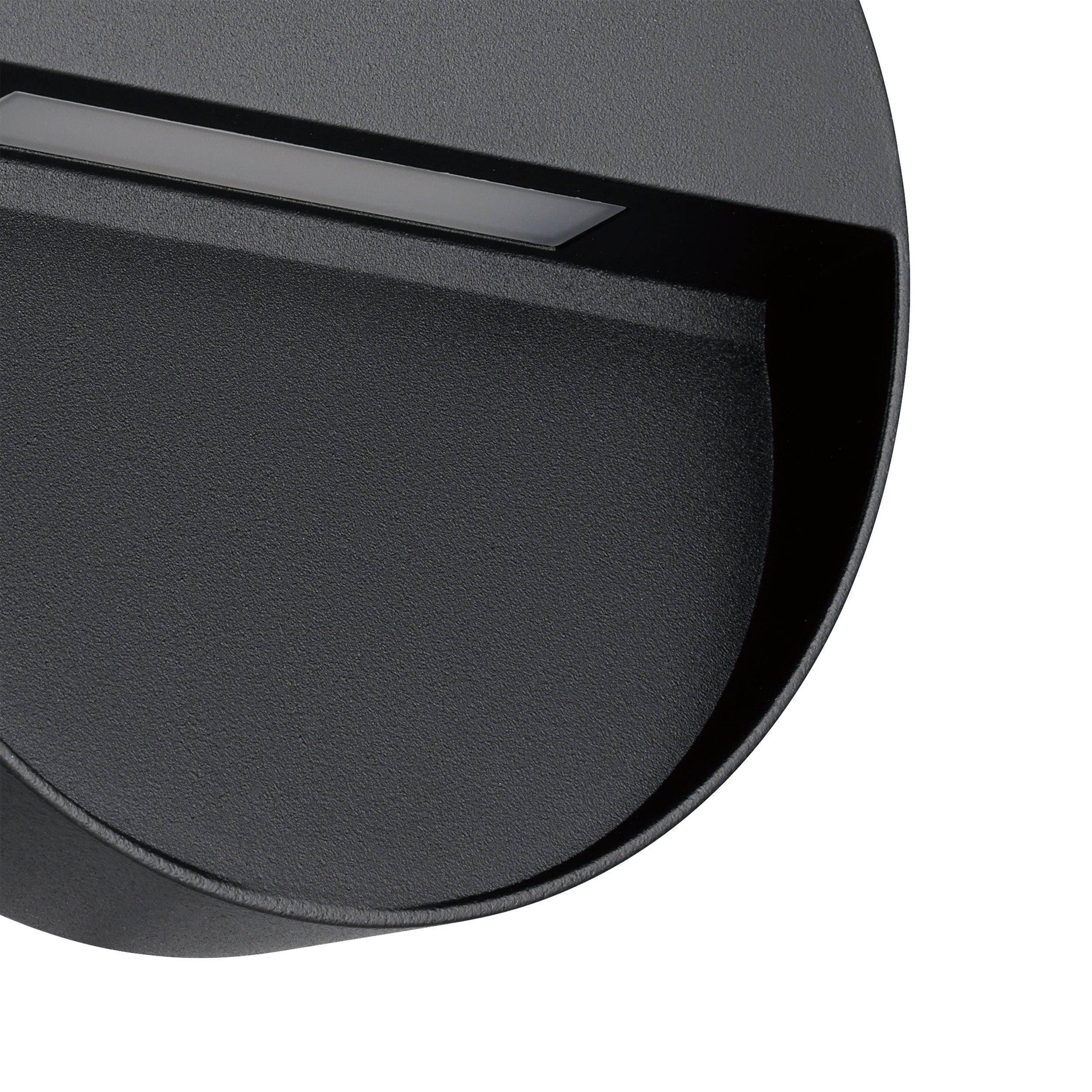 eglo maruggio grey led circular outdoor wall light ip65 kitchen lighting