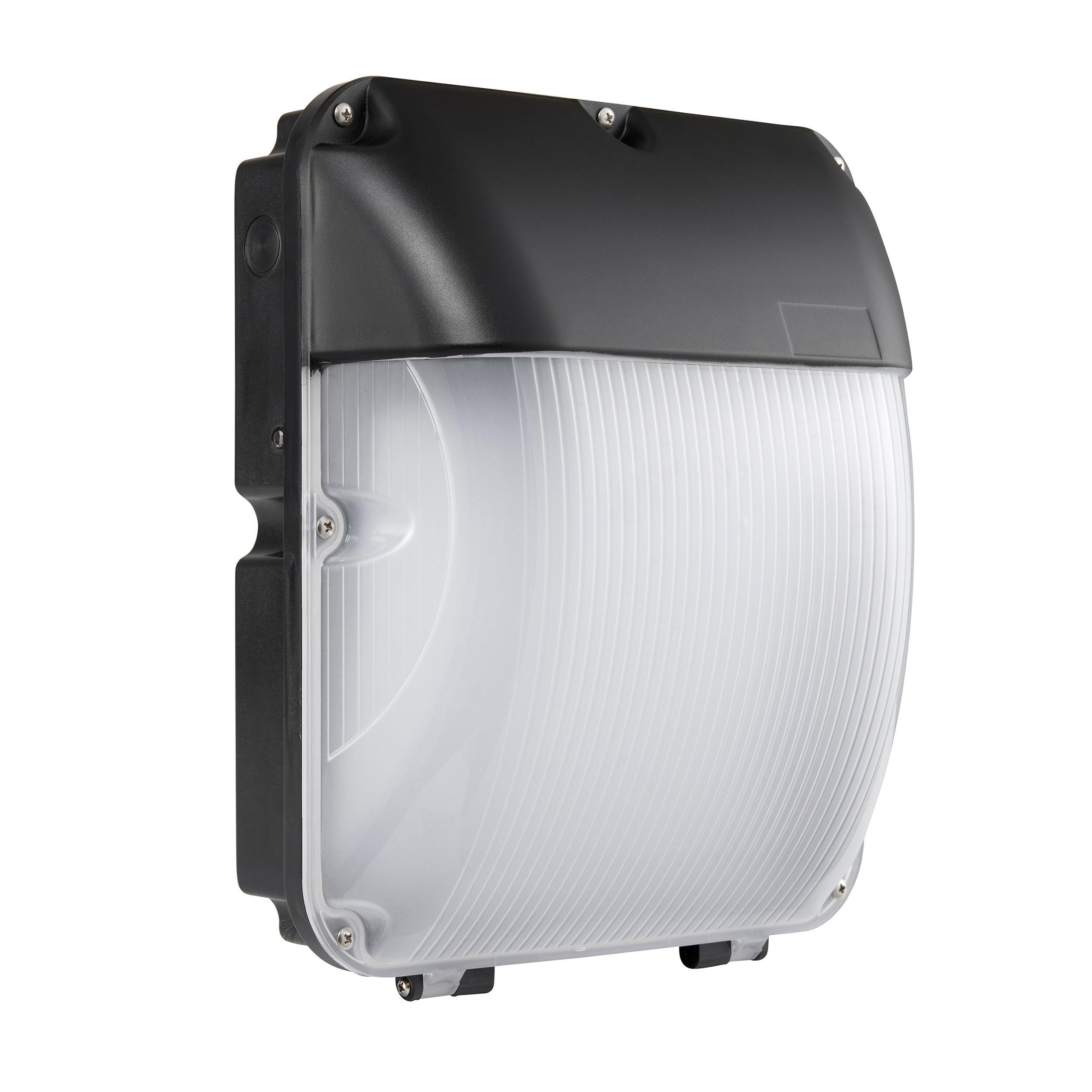 lucca led black outdoor wall light ip65 30wby Saxby Lighting, close up image