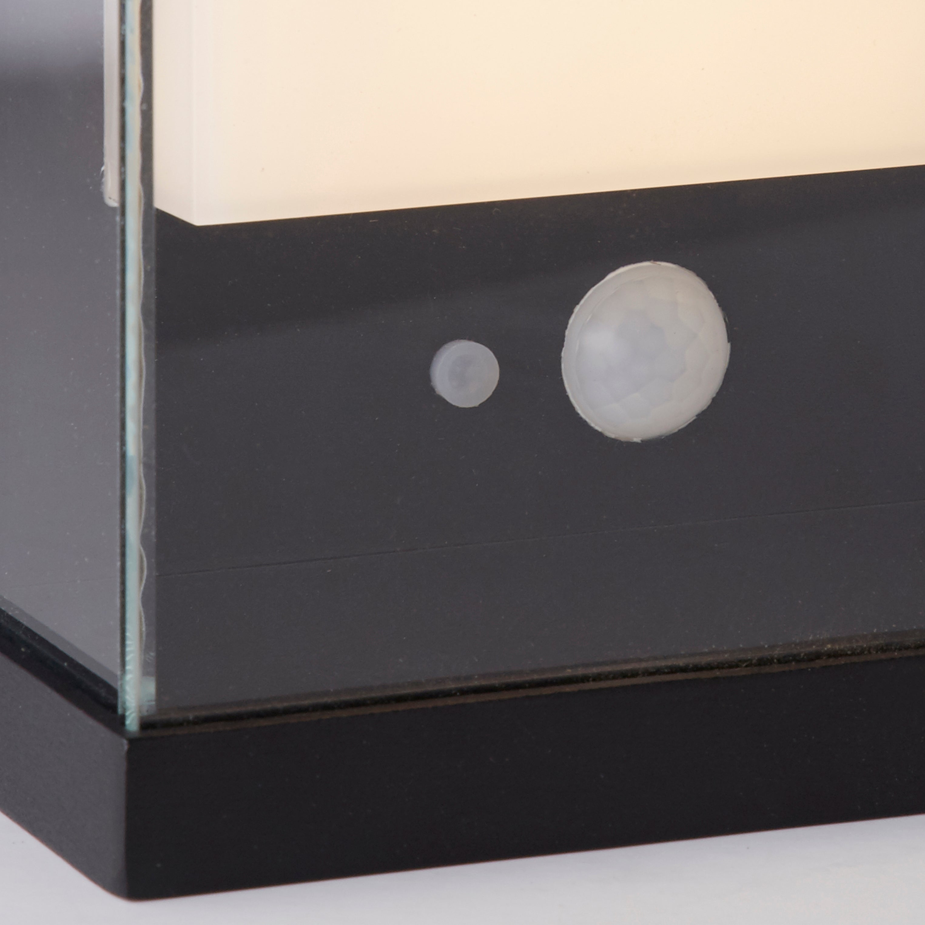 Searchlight Solar Black LED Outdoor Wall Light - 25.3cm