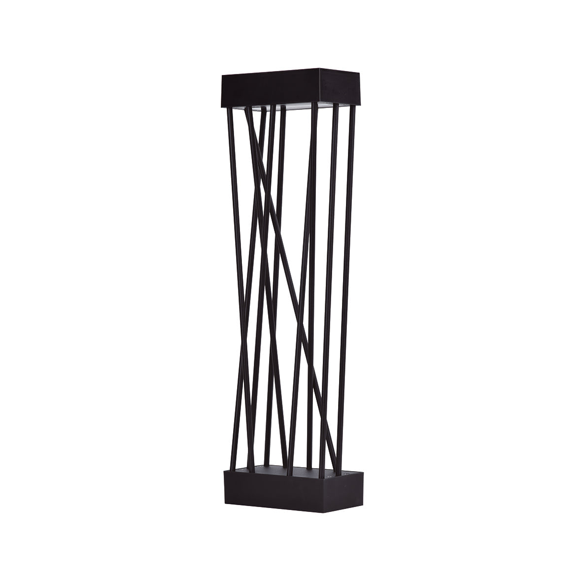 Lutec Spido Solar Integrated LED Black Bollard - With Spike