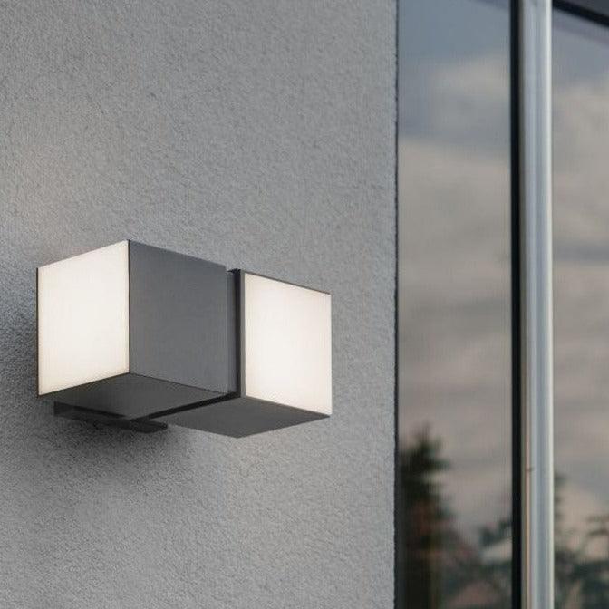 Lutec Cuba LED Adjustable Wall Light - Dark Grey-clearance