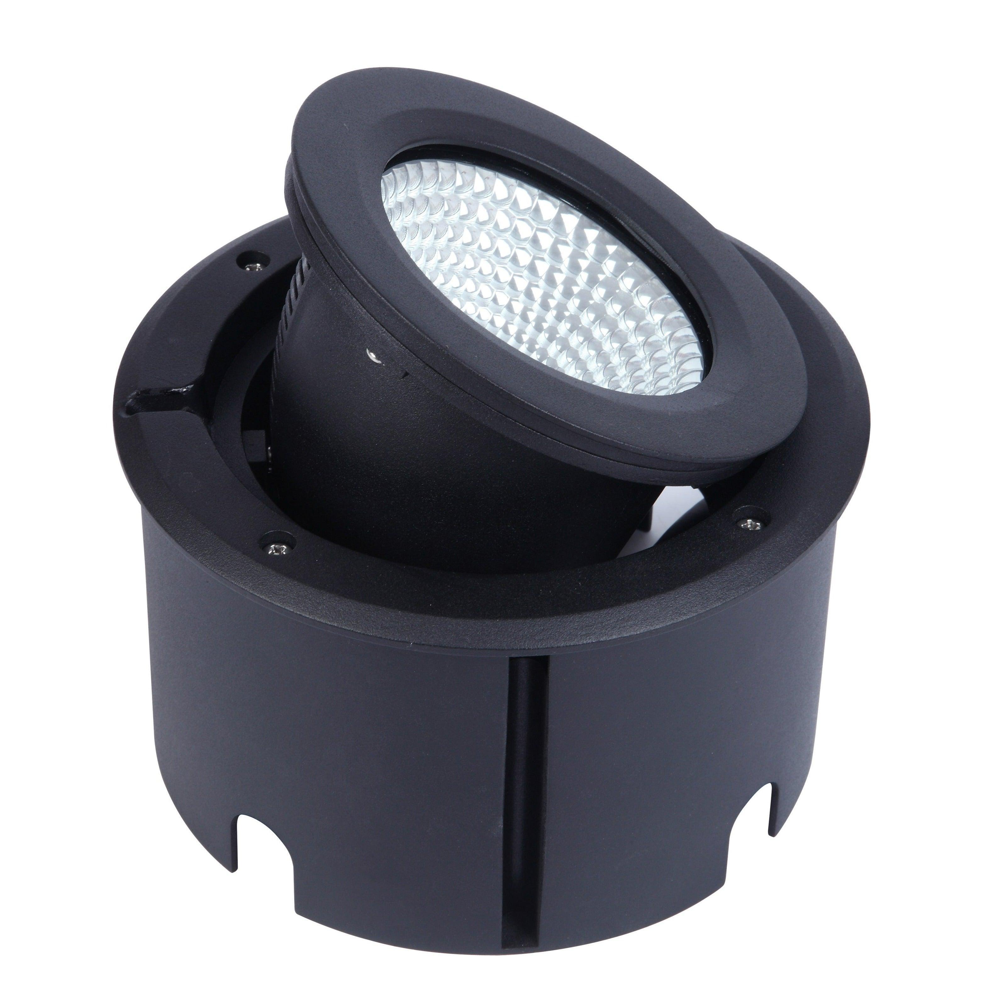 Lutec Arctic IP67 LED Ground Spot Light - Black-clearance