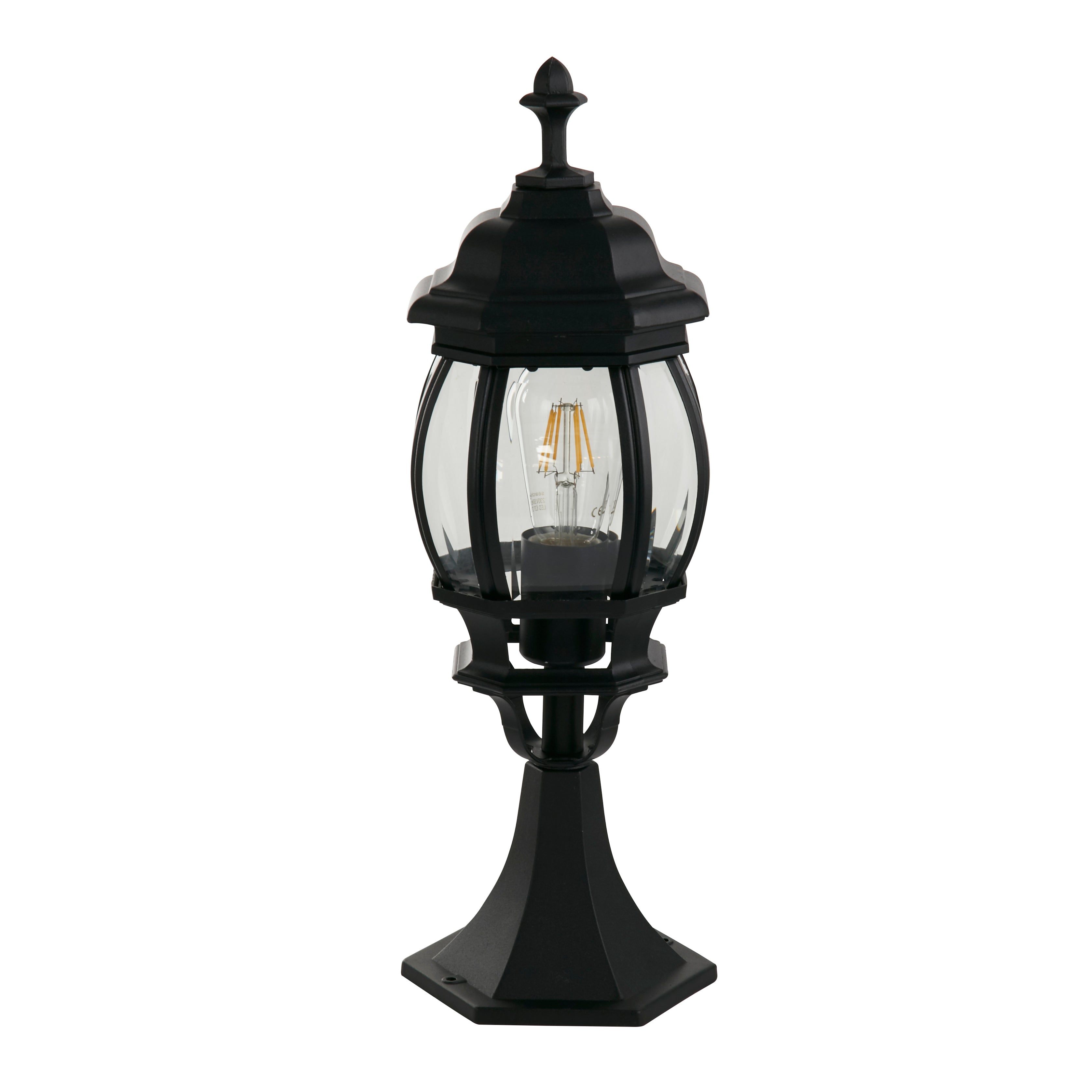Searchlight Bel Aire Outdoor Black Pedestal - 50cm