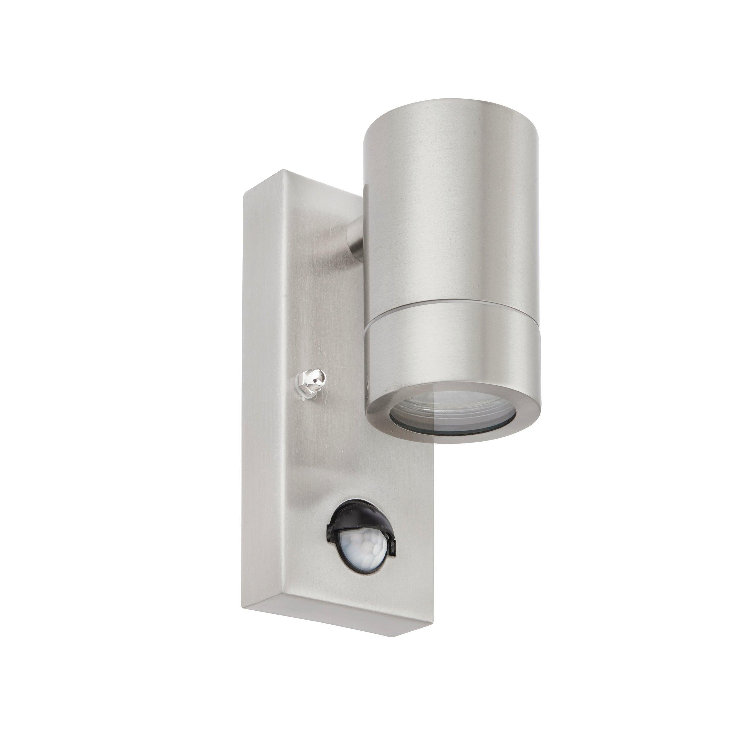 palin pir sensor outdoor downlight wall light ip44 7wby Saxby Lighting, close up image