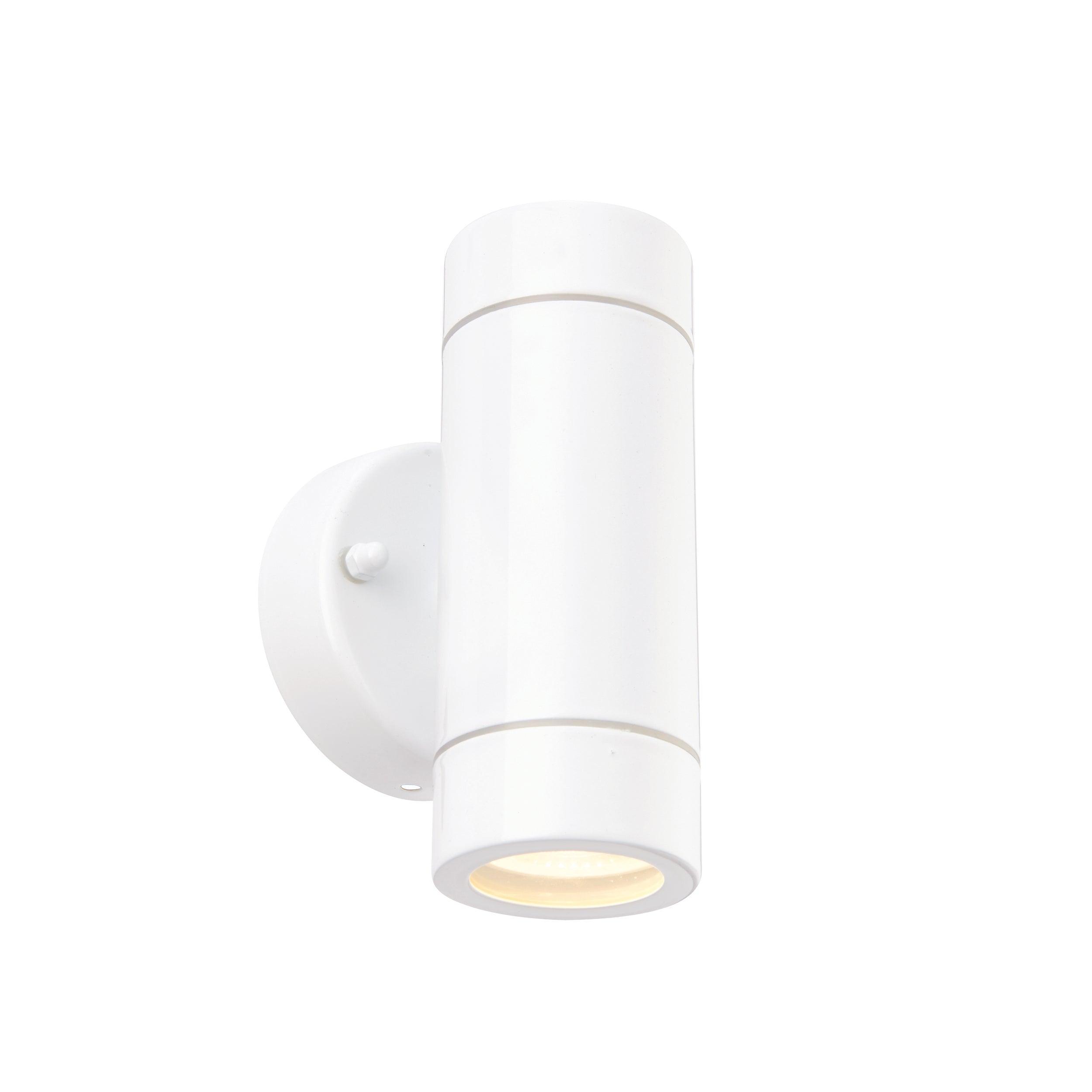 palin 2 light white outdoor wall light ip44 7wby saxby lighting