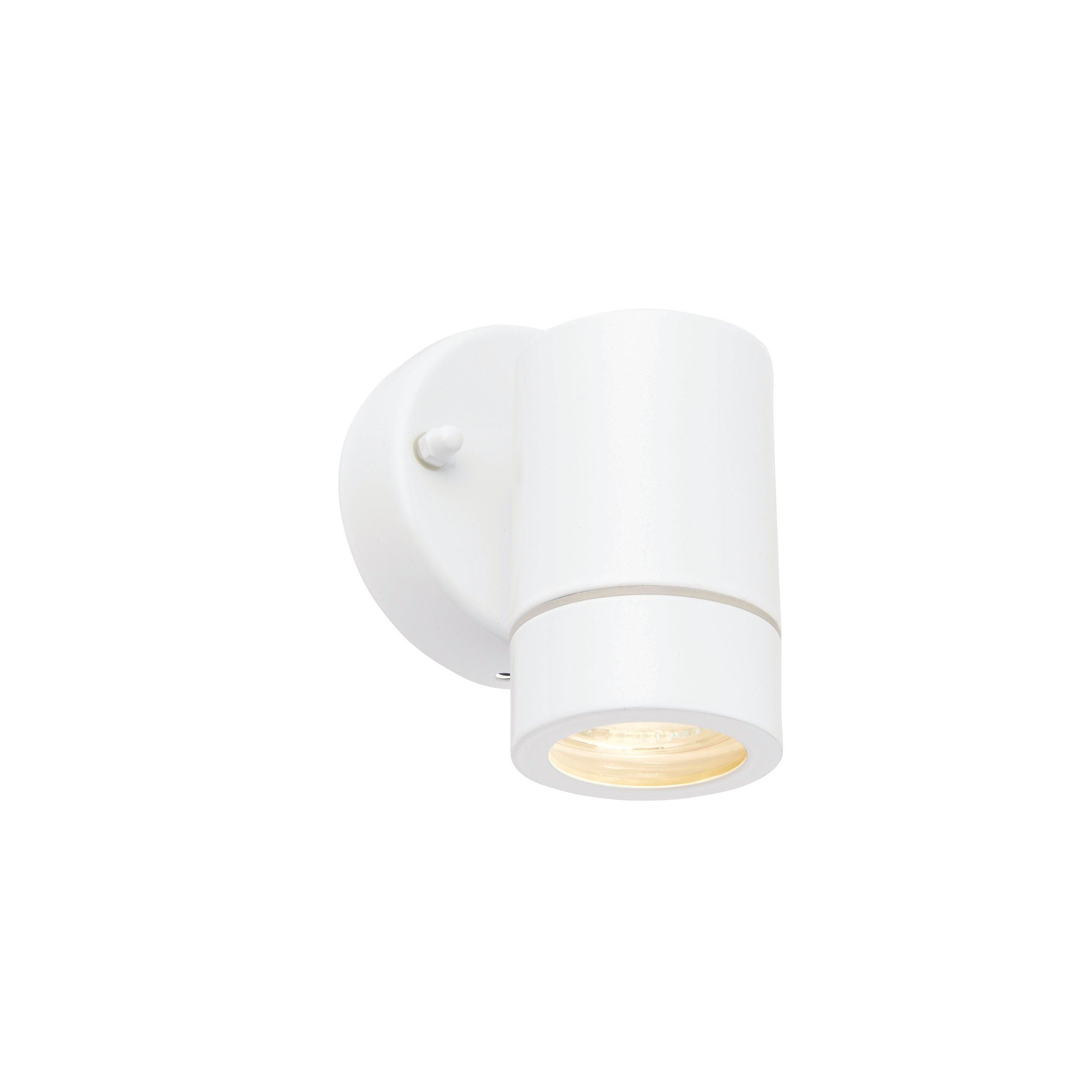 palin white outdoor wall light ip44 7wby saxby lighting